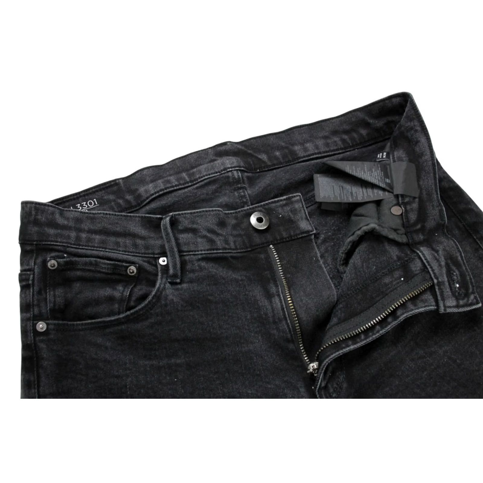 G-Star G-STAR Jeans Women's W30/L34 Flare Zip Fly Faded Stretch Whiskers Black Size 30" / US 8 / IT 44 - 4 Thumbnail