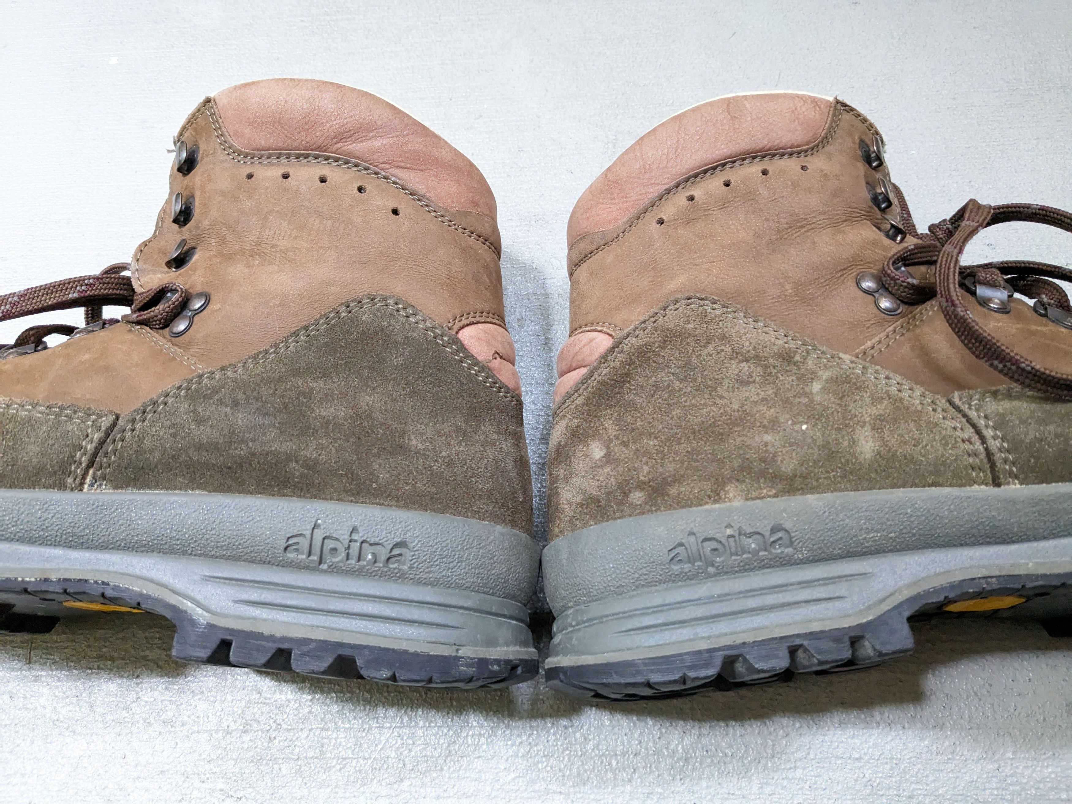 Vibram × Vintage Vintage Hiking Boots Size 12 Brown Suede Leather Lace Up Size US 12 / EU 45 - 6 Thumbnail