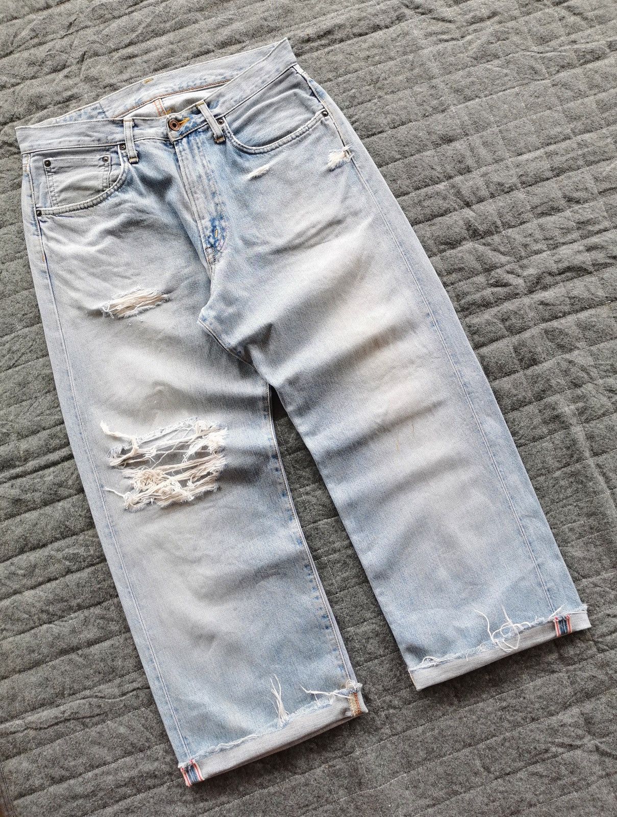 Edwin Edwin Selvedge Denim Jeans Grunge Size US 32 / EU 48 - 1 Thumbnail