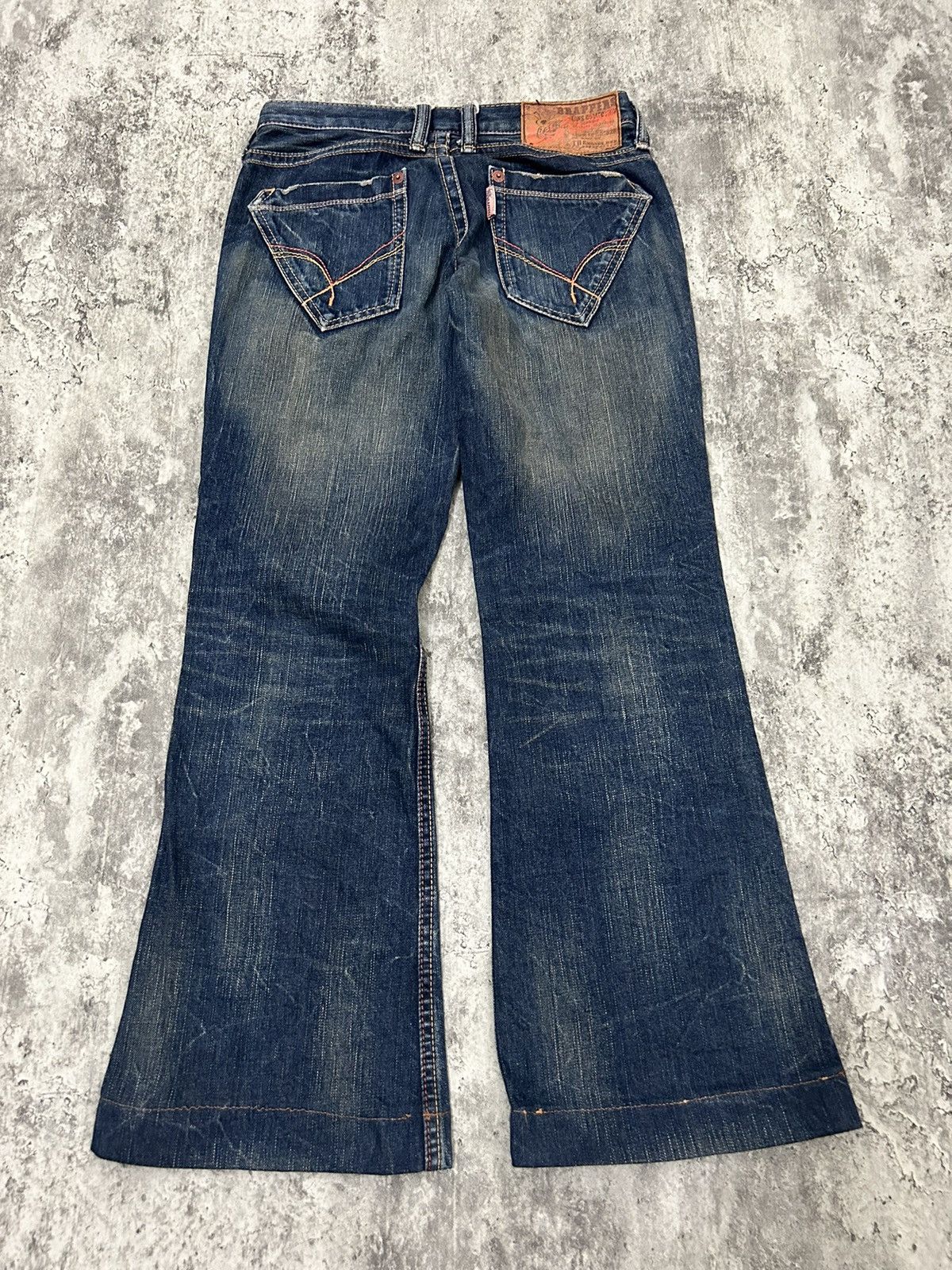If Six Was Nine × Japanese Brand × Tornado Mart Vintage Brapers Front Pocket Flare Jeans Size US 29 - 3 Thumbnail
