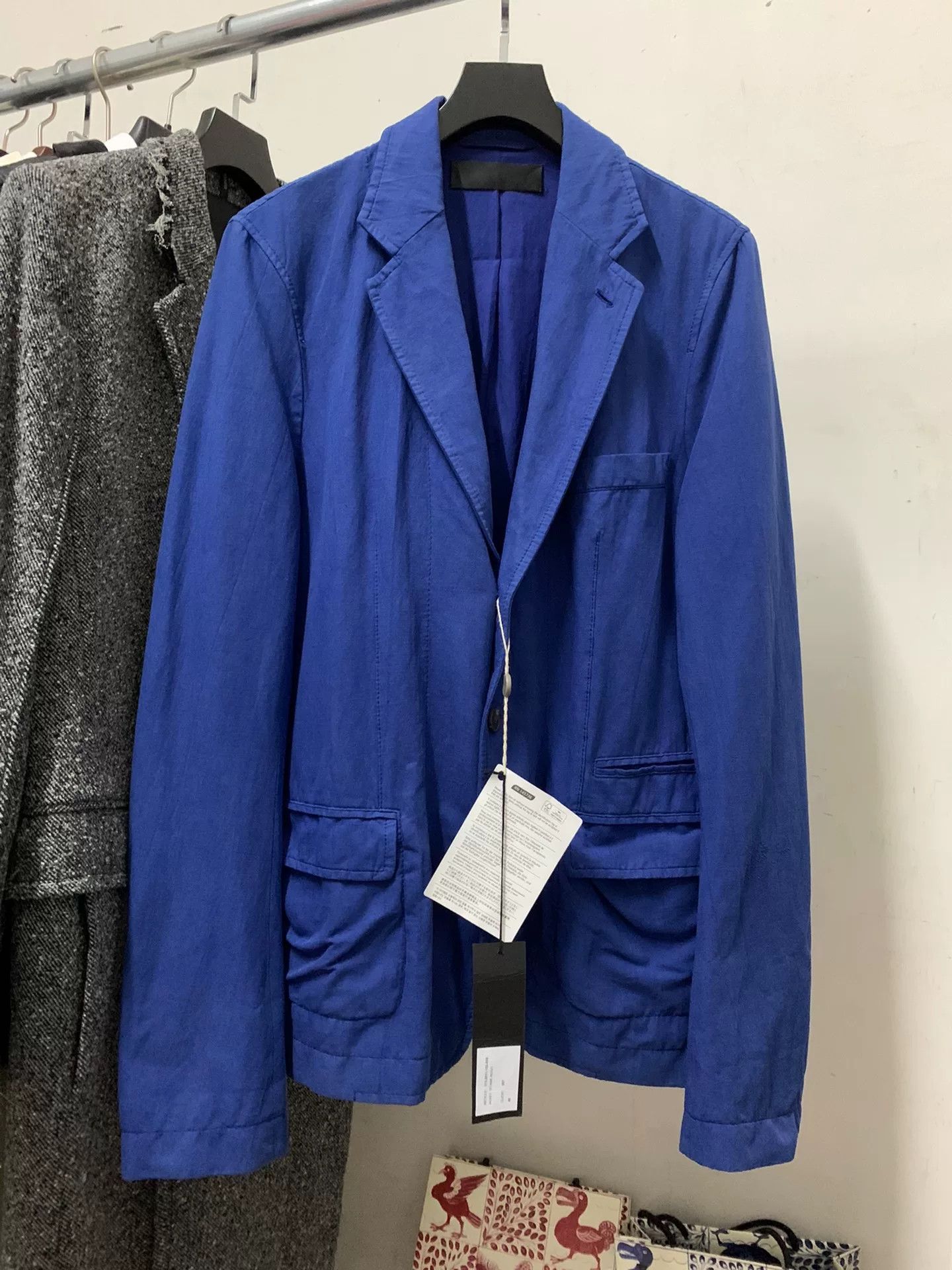 Haider Ackermann Haider Ackermann Blue Long Coat Size US S / EU 44-46 / 1 - 1 Thumbnail