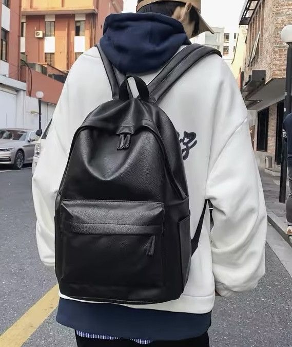 Japanese Brand Soft PU Leather Backpack Size ONE SIZE - 1 Thumbnail