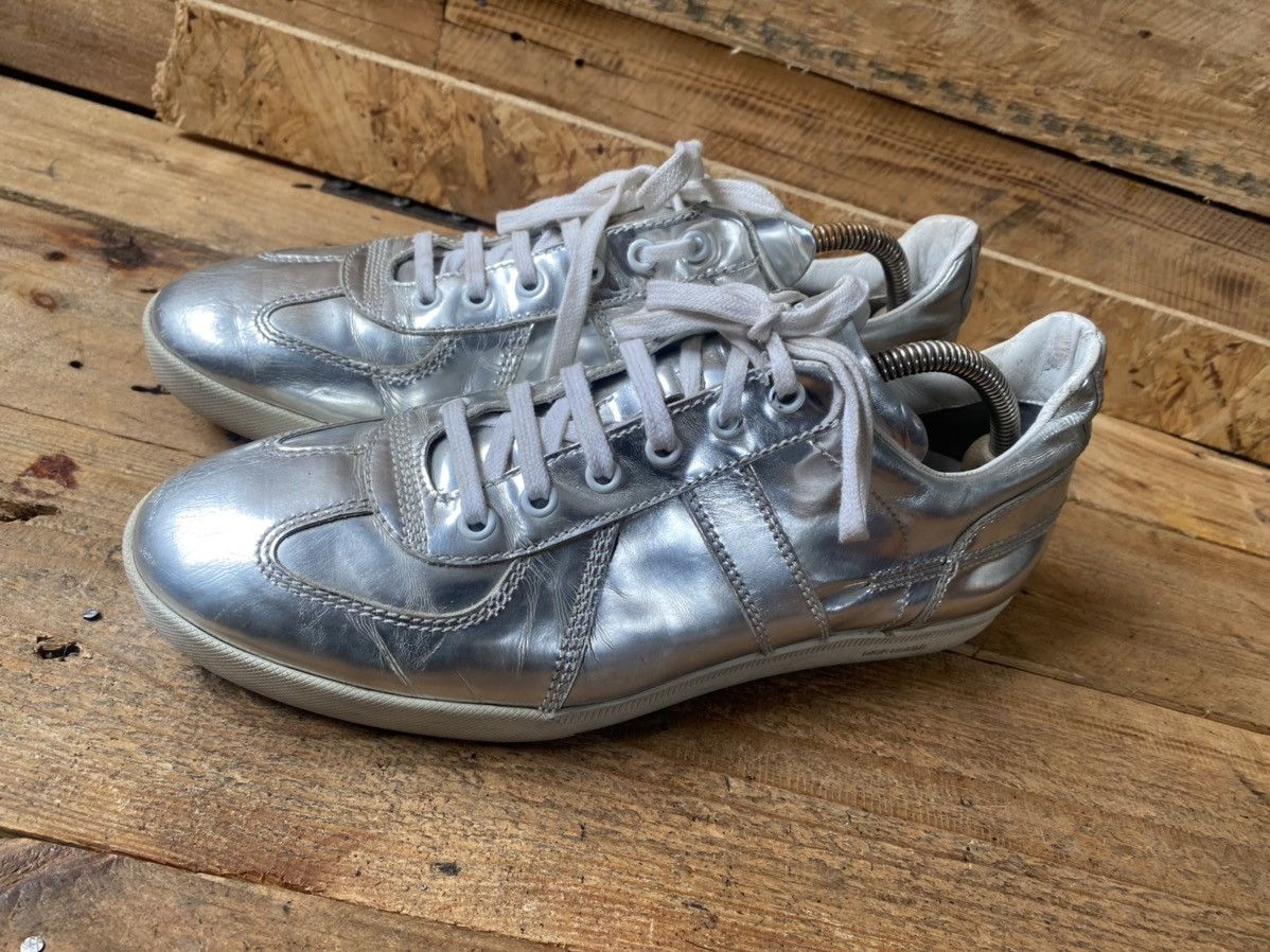 Designer × Dior × Hedi Slimane Dior homme B01 X hedi slimane silver low-top sneakers sz 40 Size US 7 / EU 40 - 4 Thumbnail