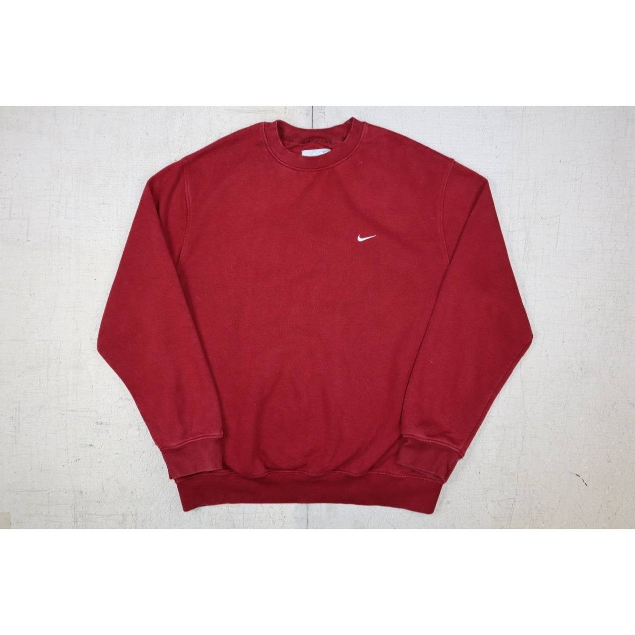 Nike 90s Vintage Nike Swoosh Crewneck - XL Red Y2K Retro Size US XL / EU 56 / 4 - 7 Thumbnail