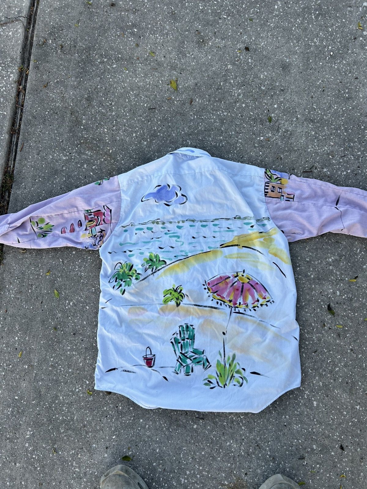 Other 1/1 Your World reconstructed patchwork long sleeve shirt Size US L / EU 52-54 / 3 - 7 Thumbnail