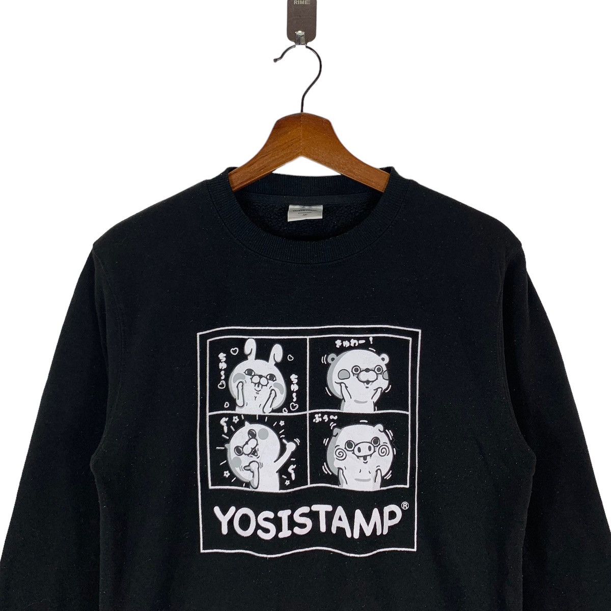 Vintage Yosistamp Cartoon Stickers And Emoji Crewneck