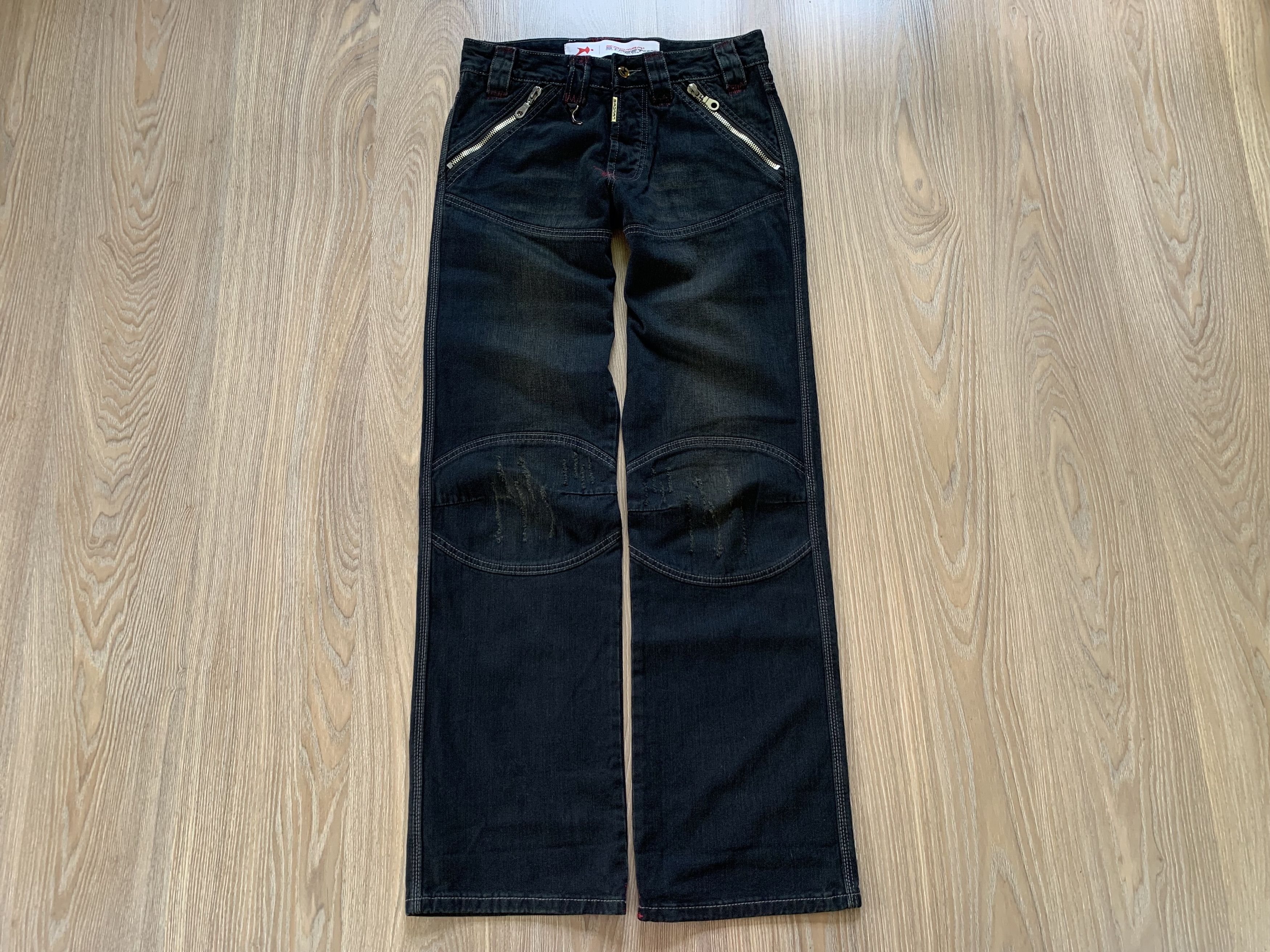 Denime Birdman Street Gear Skull Biker Motorcycle Denim Jeans Size US 30 / EU 46 - 2 Thumbnail
