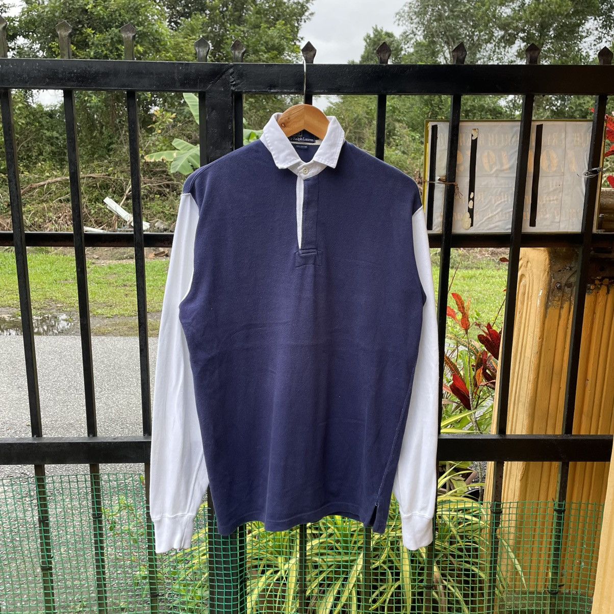 Polo Ralph Lauren 🔥Vintage Polo Ralph Lauren USA Flag Polo Rugby Shirts Size US L / EU 52-54 / 3 - 1 Thumbnail