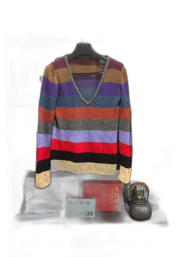Prada Prada Cashmere Striped Sweatshirt Sweater Knitwear