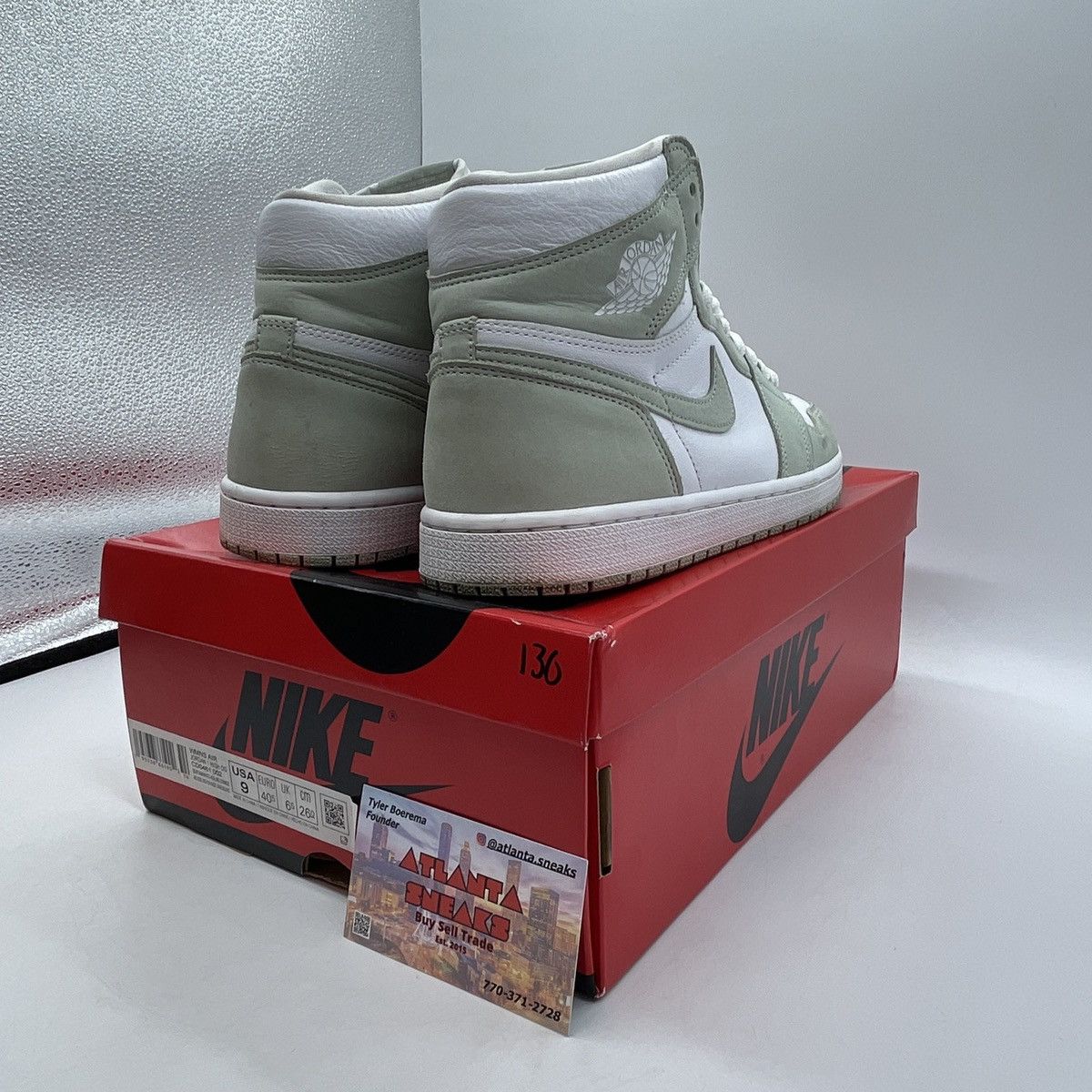 Jordan Brand Air Jordan 1 high seafoam Size US 9 / IT 39 - 5 Thumbnail