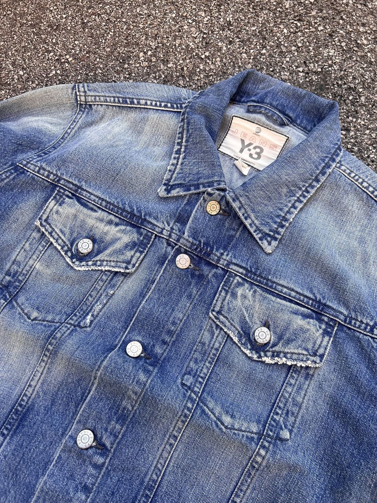 Yohji Yamamoto Sample Y-3 adidas Yohji Yamamoto vintage denim jacket Size US M / EU 48-50 / 2 - 5 Thumbnail