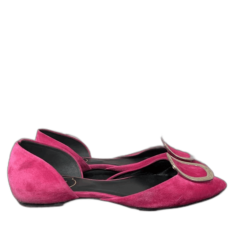 Roger Vivier Roger Vivier Pink Flat Shoes Size 35.5-yf Size US 5.5 / EU 38 - 1 Thumbnail