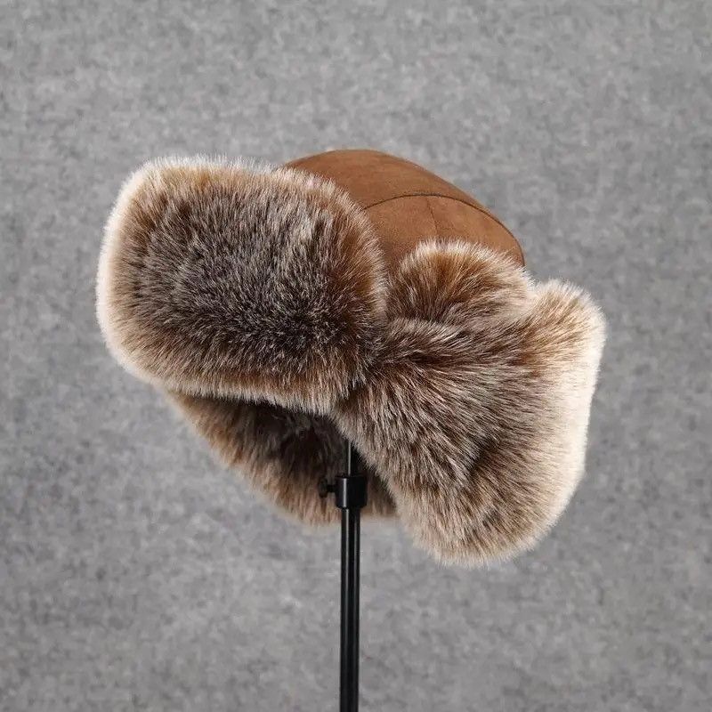 Other Winter Plush Bomber Hats Warm Snow Bonnet Earflap Hats Size ONE SIZE - 3 Thumbnail