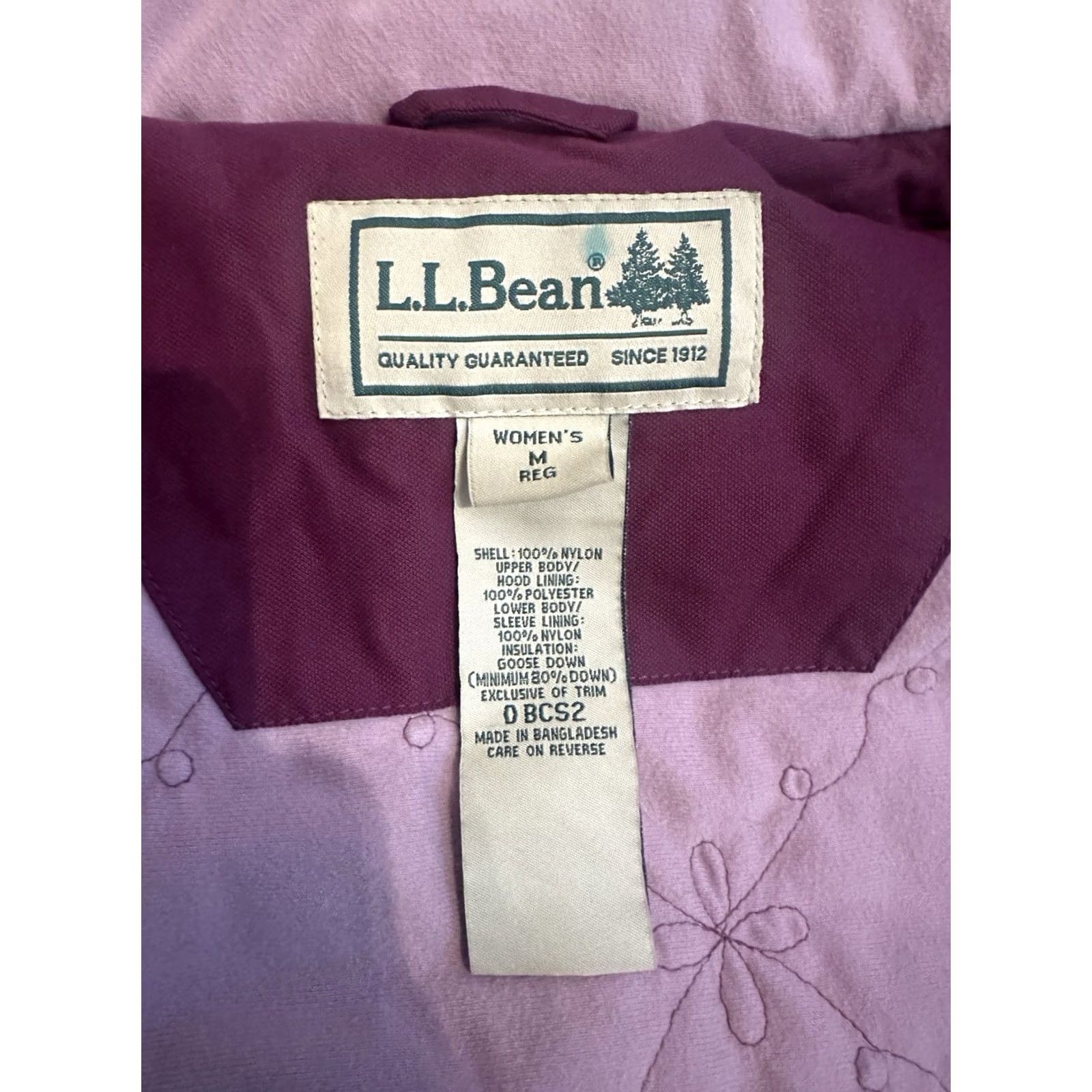 Vintage VINTAGE LL Bean Women’s Coat Parka Long Hooded Down Gore Tex Pink Medium 0BCS2 90s Womens Size M / US 6-8 / IT 42-44 - 5 Thumbnail