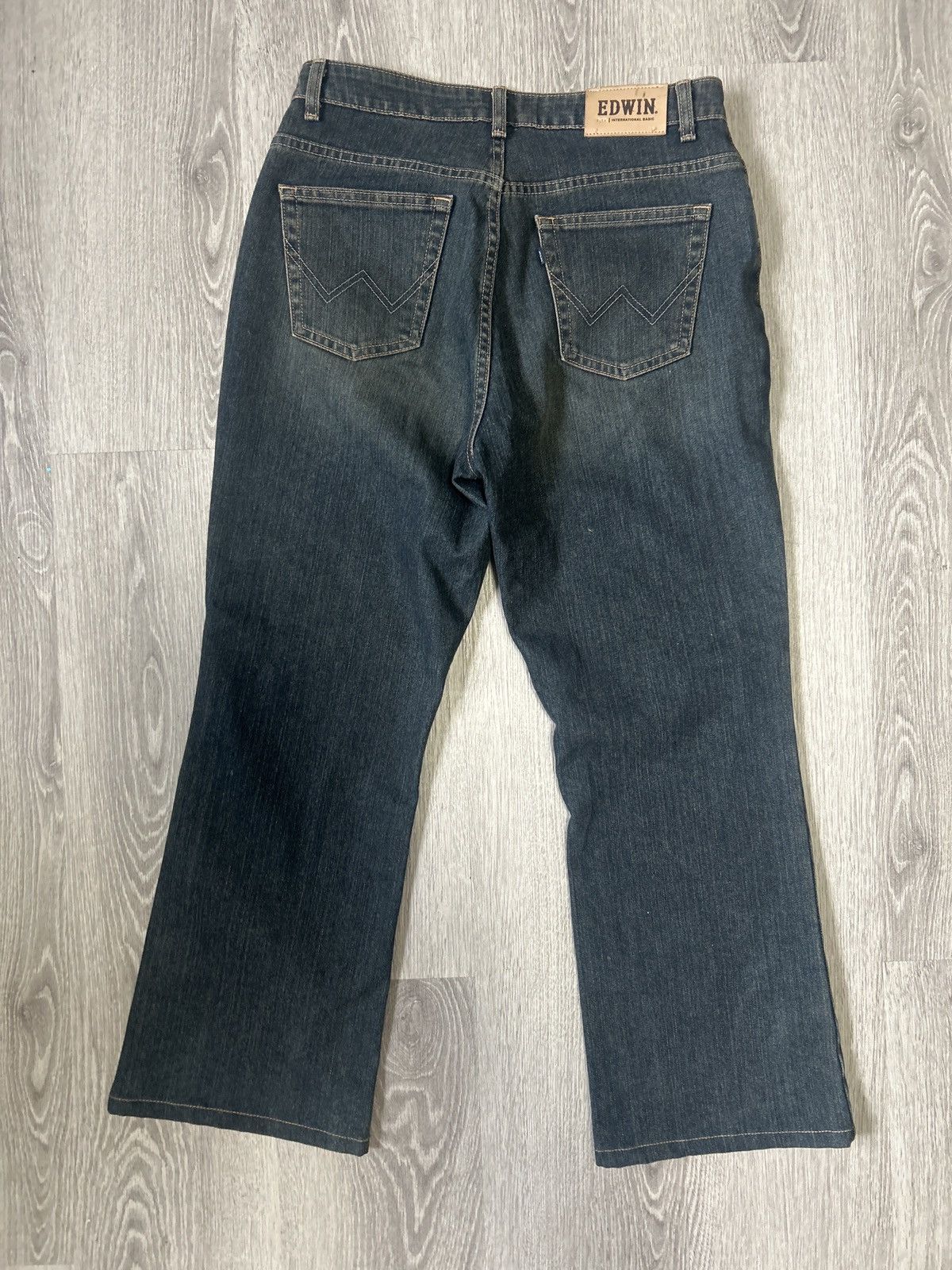 Edwin Miss Edwin Vintage Bootcut Denim Jeans – Mid Wash Blue Size 34" / US 12 / IT 48 - 3 Thumbnail