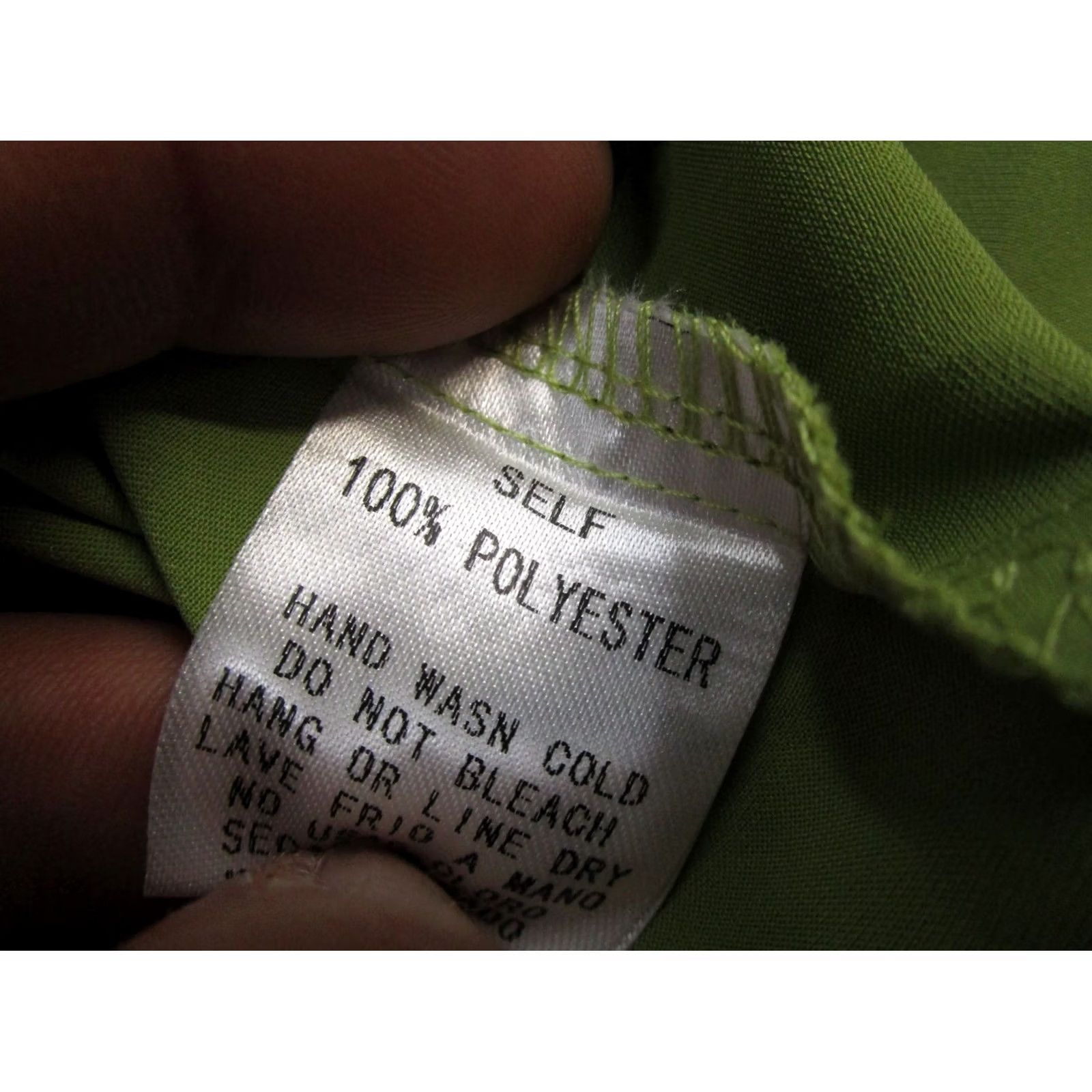 Vintage Easel Shirt Dress Green Midi Sleeveless Womens Size L Preppy NEW Size L / US 10 / IT 46 - 4 Thumbnail