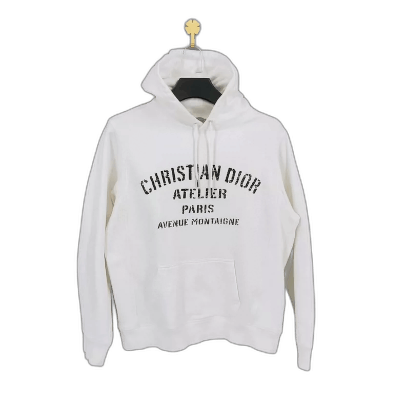 Dior Dior White Hoodie with Branding Size US M / EU 48-50 / 2 - 1 Thumbnail