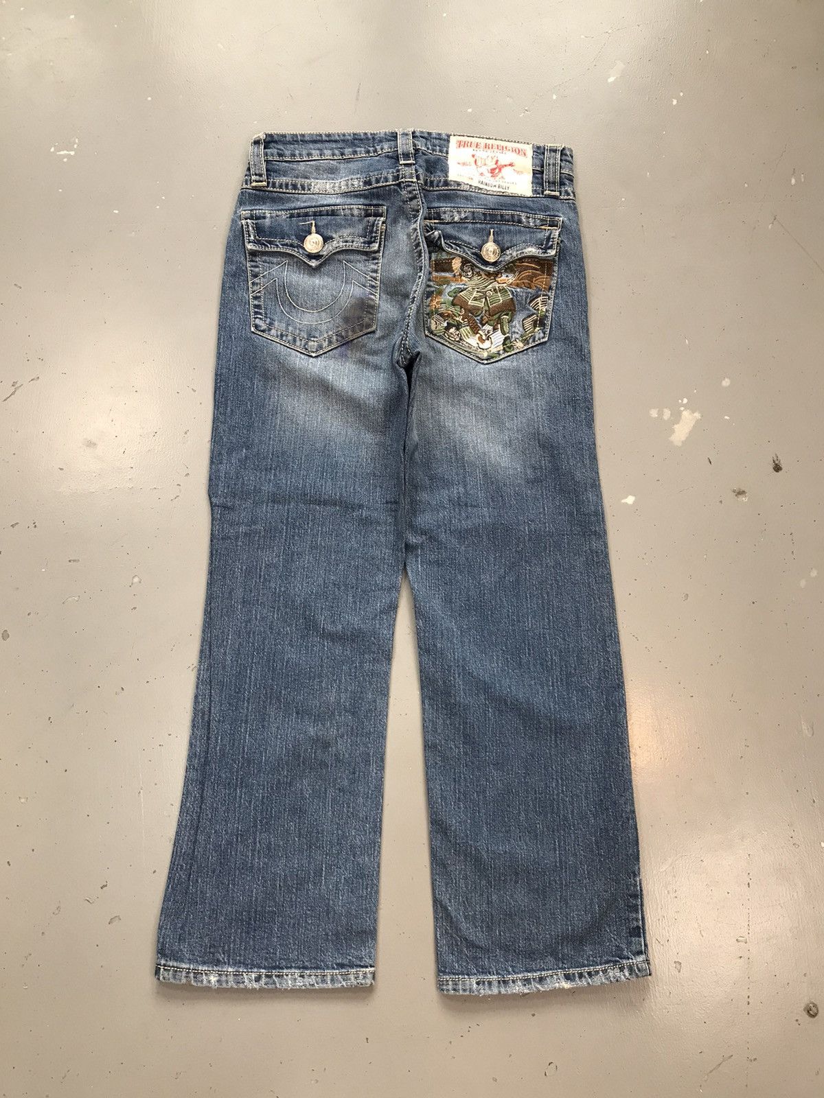 True Religion × Vintage Vintage true religion rainbow Billy samurai embroiderd denim Size US 34 / EU 50 - 1 Thumbnail