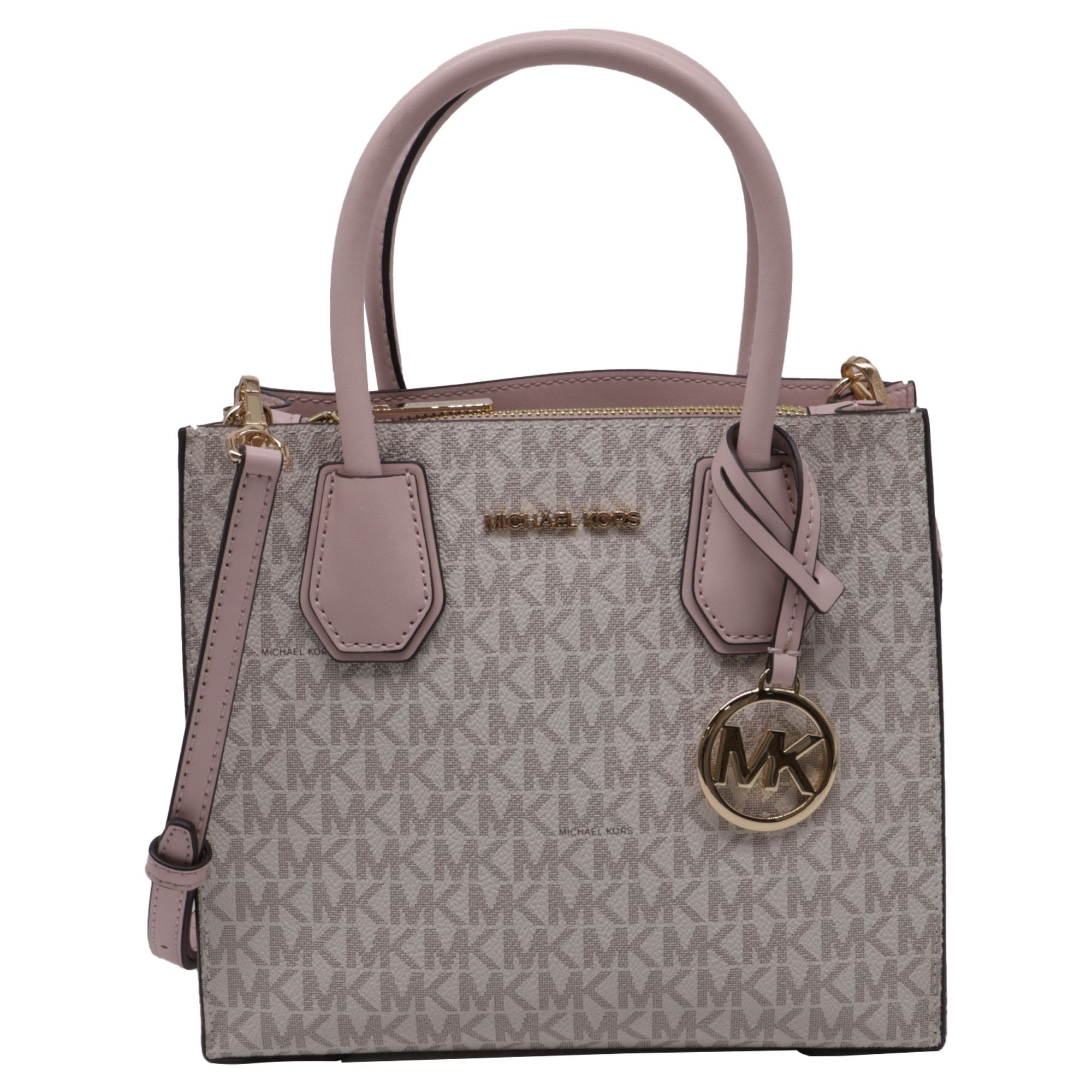 Michael Kors Michael Kors Mercer Medium Signature Logo Crossbody Bag in P Size ONE SIZE - 1 Thumbnail