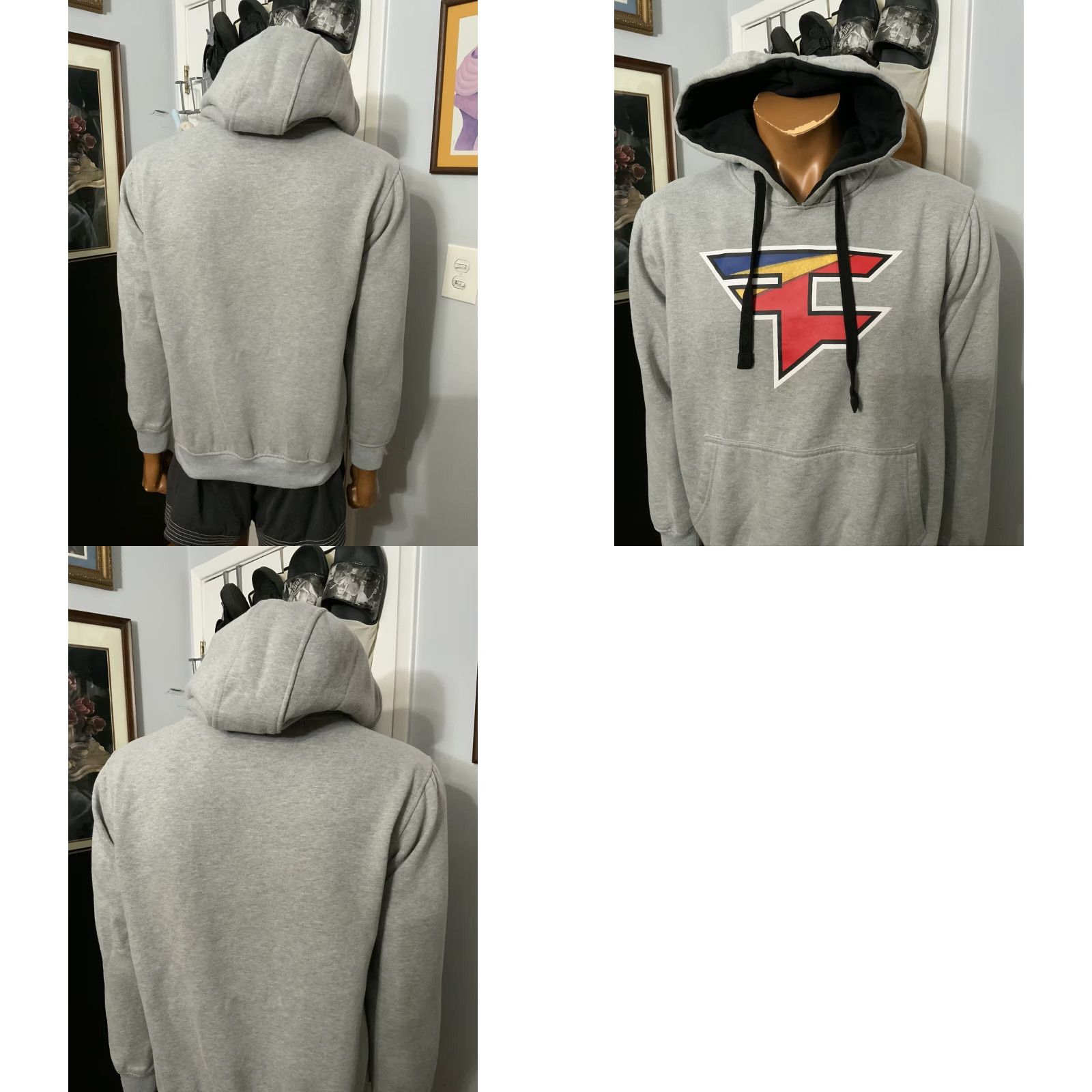 Logo 7 Faze Clan Hoodie Shirt Pullover Mens S Heather Gray Esports Video Game Logo Sweatshirt Sz. S Size US S / EU 44-46 / 1 - 8 Thumbnail