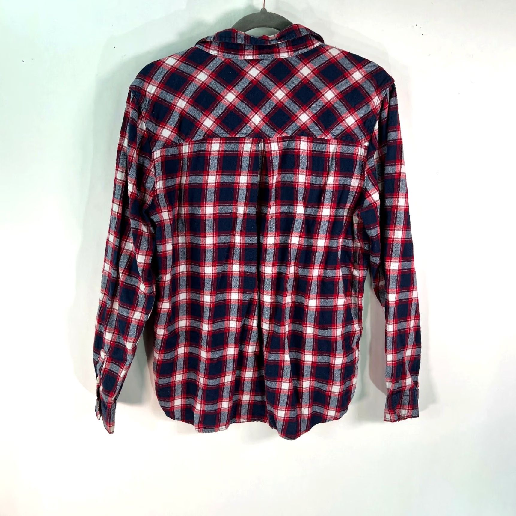 Forever 21 Forever 21 Button-Up Shirt Womens Plaid Flannel Multicolor Long Sleeve Size L Size L / US 10 / IT 46 - 2 Thumbnail