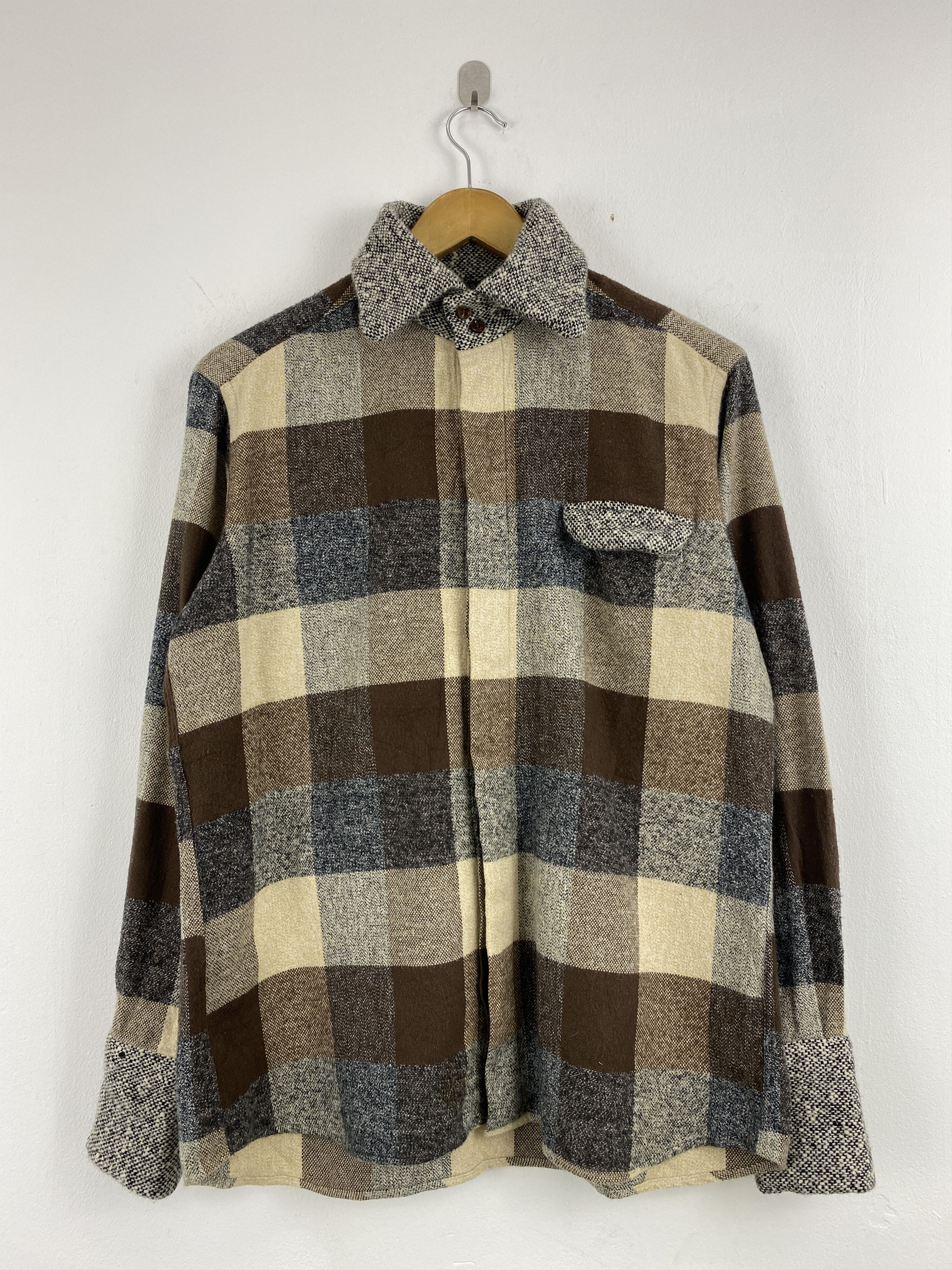 Japanese Brand Vintage C'era Una Volta Button Ups Plaid Fleece Shirt JA0134 Size US L / EU 52-54 / 3 - 1 Thumbnail
