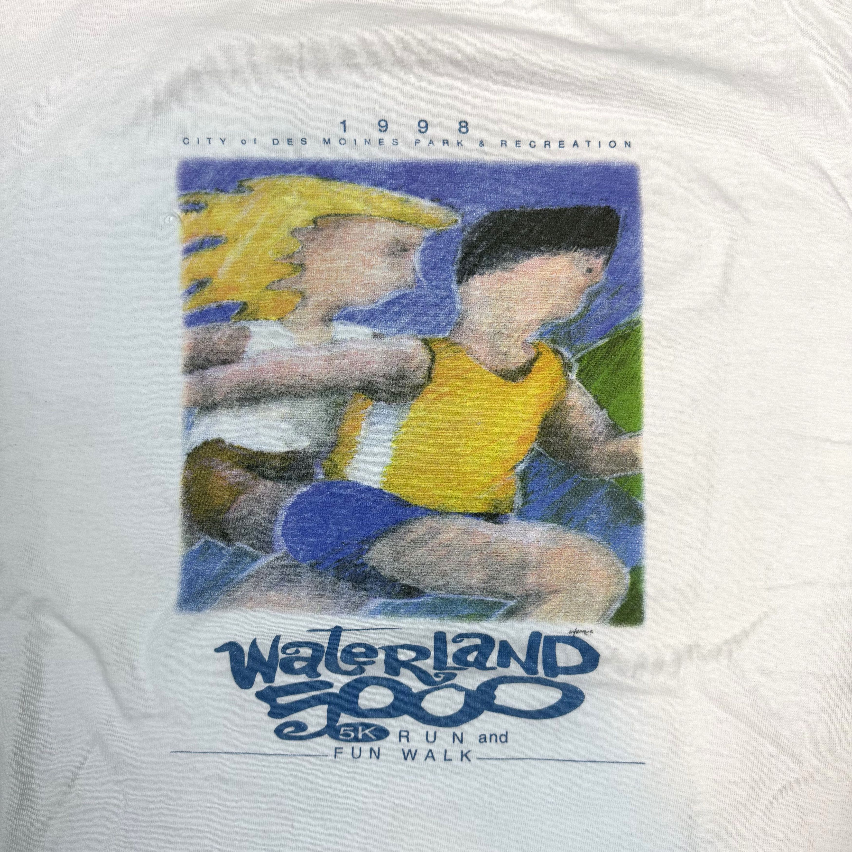 Vintage Vintage 1998 Tultex Waterland 5K Run Fun Walk Tee Large Size US L / EU 52-54 / 3 - 4 Thumbnail