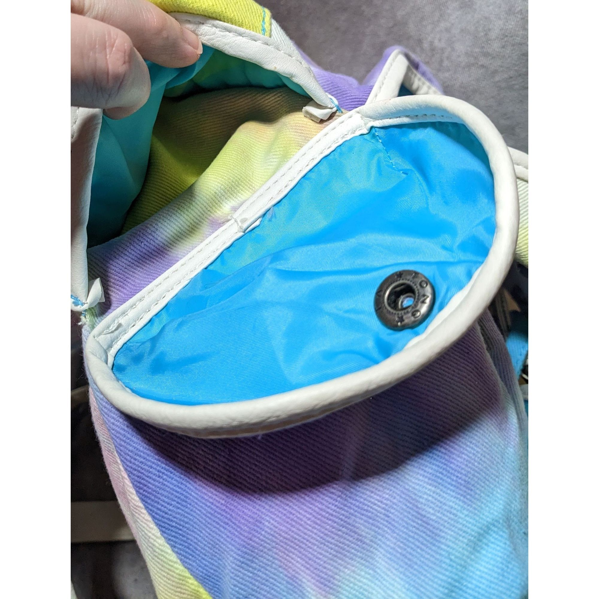 Other Candies Rainbow Tie Dye Glitter Strap Backpack Size ONE SIZE - 20 Thumbnail