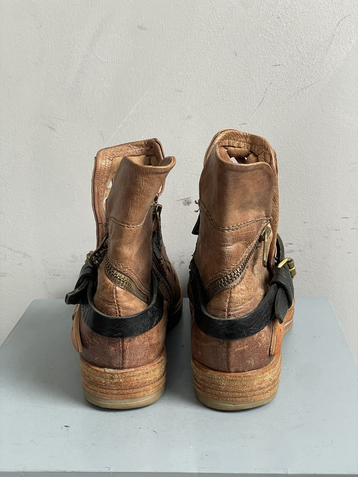 A.S.98 Rare tornado A.S. 98 GUIDI style boots zipper Size US 7 / EU 40 - 6 Thumbnail