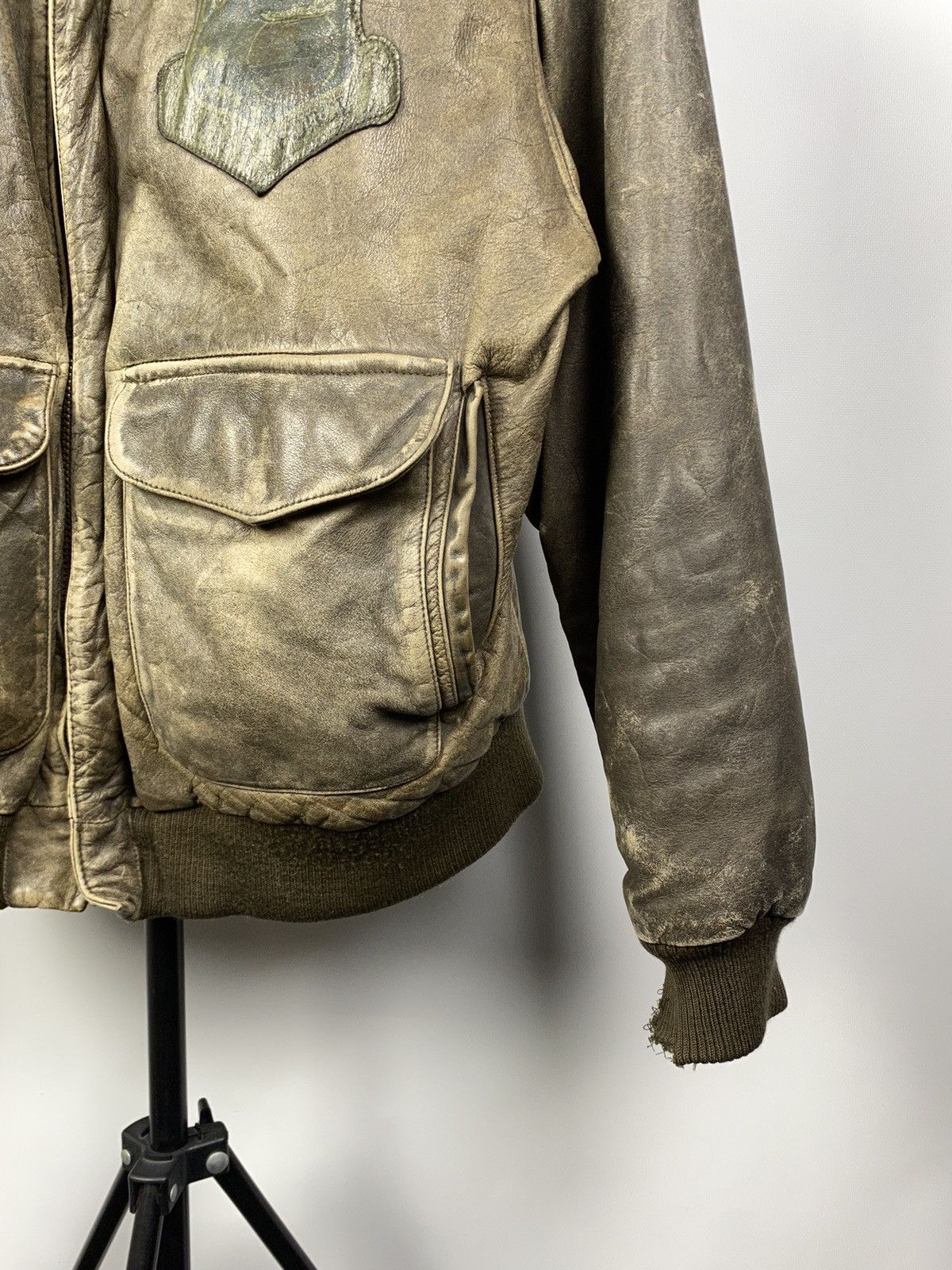 Vintage 🪖VINTAGE FRIEDRICH Aviator BROWN Leather Bomber Jacket Size US M / EU 48-50 / 2 - 6 Thumbnail