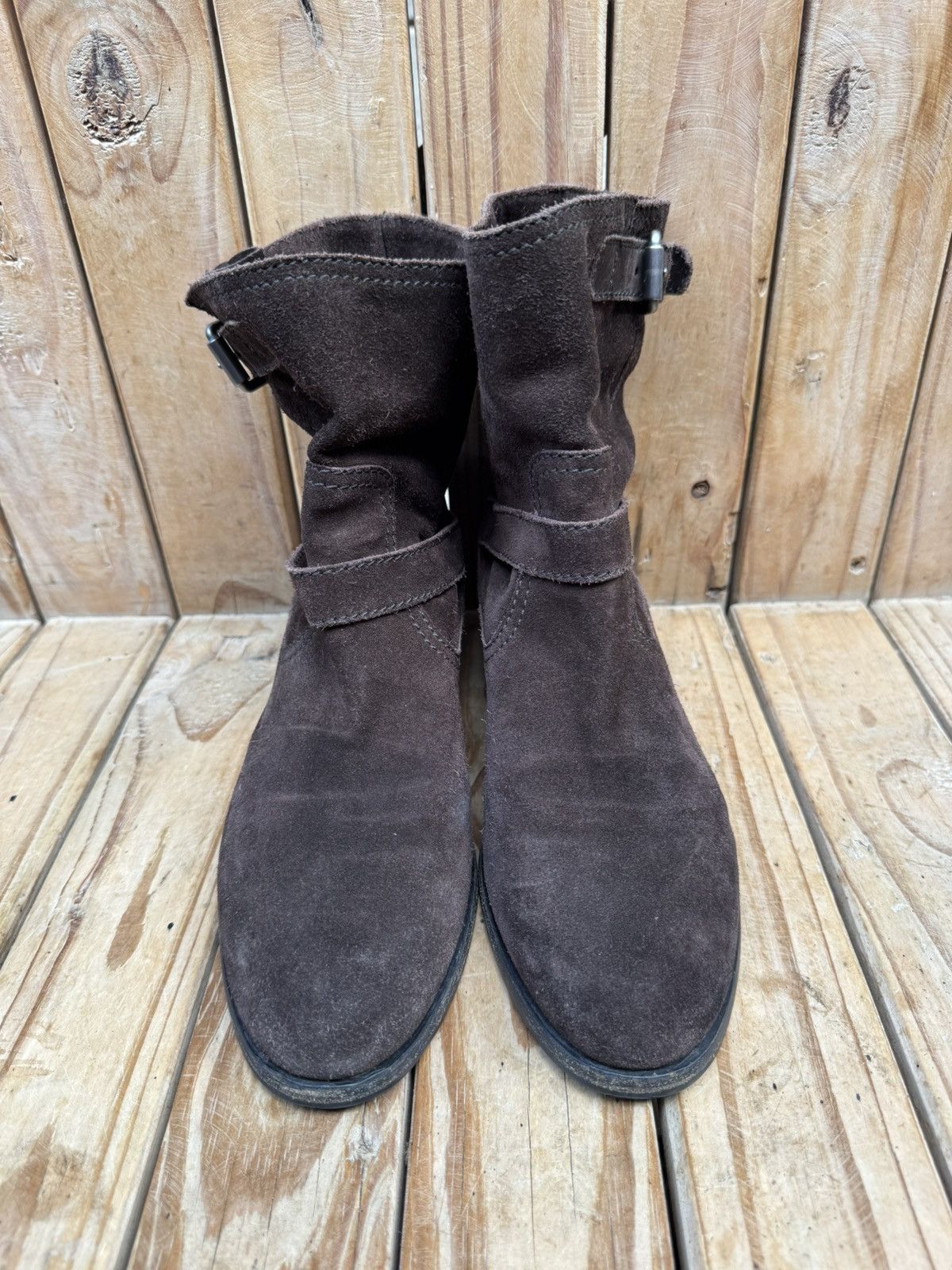 Prada PRADA brown suede strappy women’s boots EUR 41 US 11 UK 8 Size US 11 / IT 41 - 4 Thumbnail