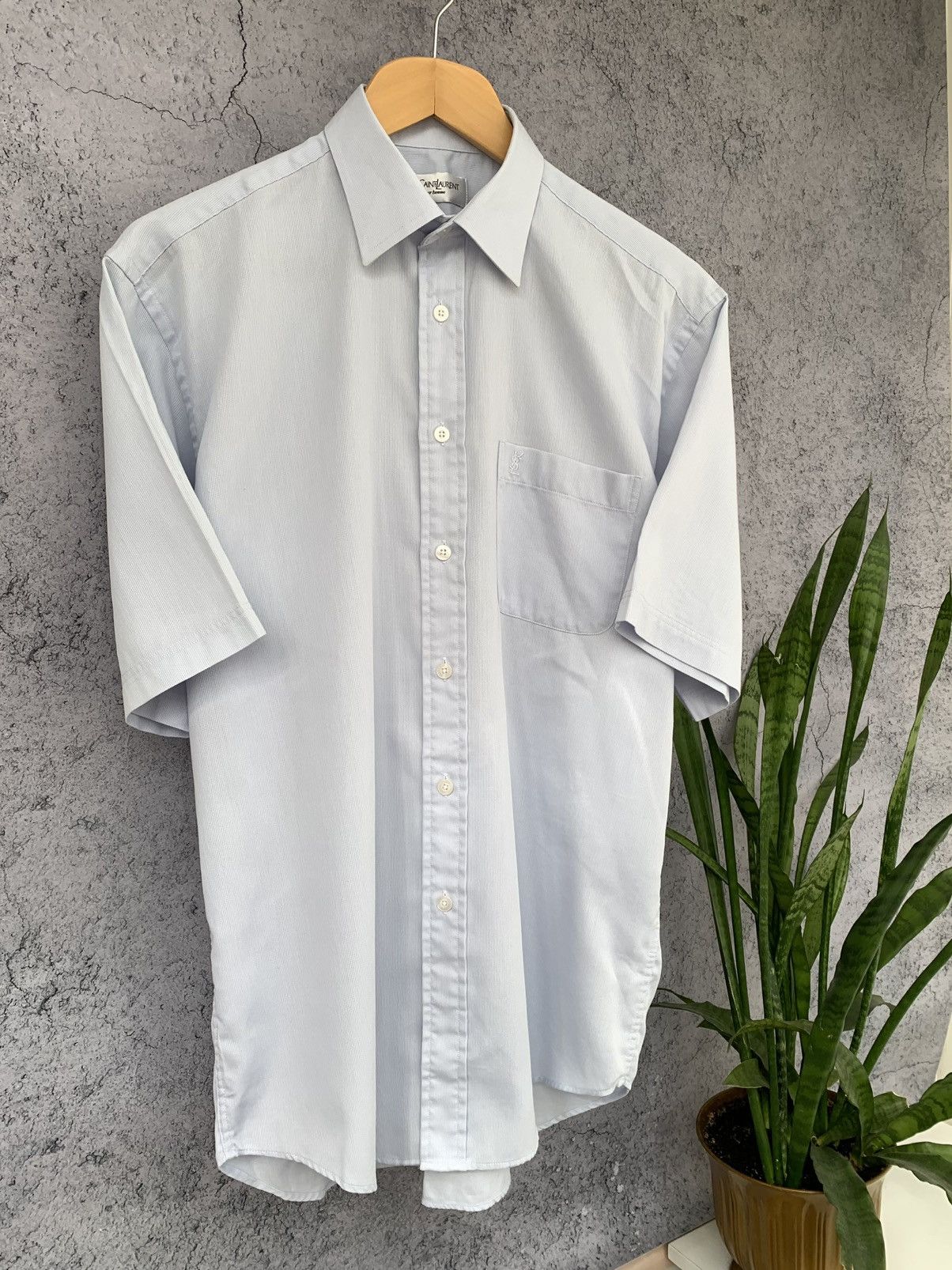 Yves Saint Laurent Yves Saint Laurent Vintage YSL Button Shirt Mens Size M-L Size US M / EU 48-50 / 2 - 1 Thumbnail