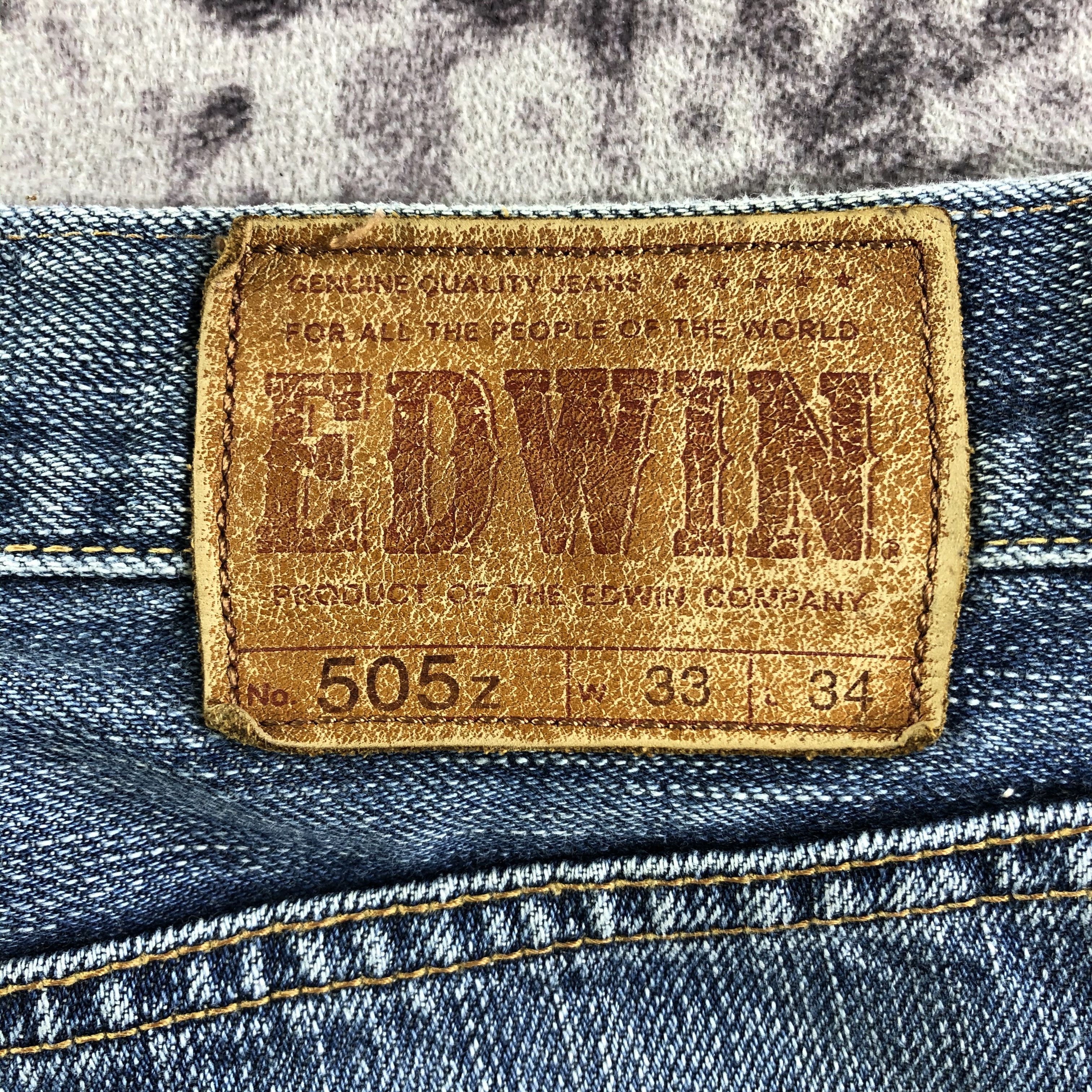 Edwin Vintage Blue Wash Edwin 505 Selvedge Jeans-JM3696 Size US 33 - 6 Thumbnail