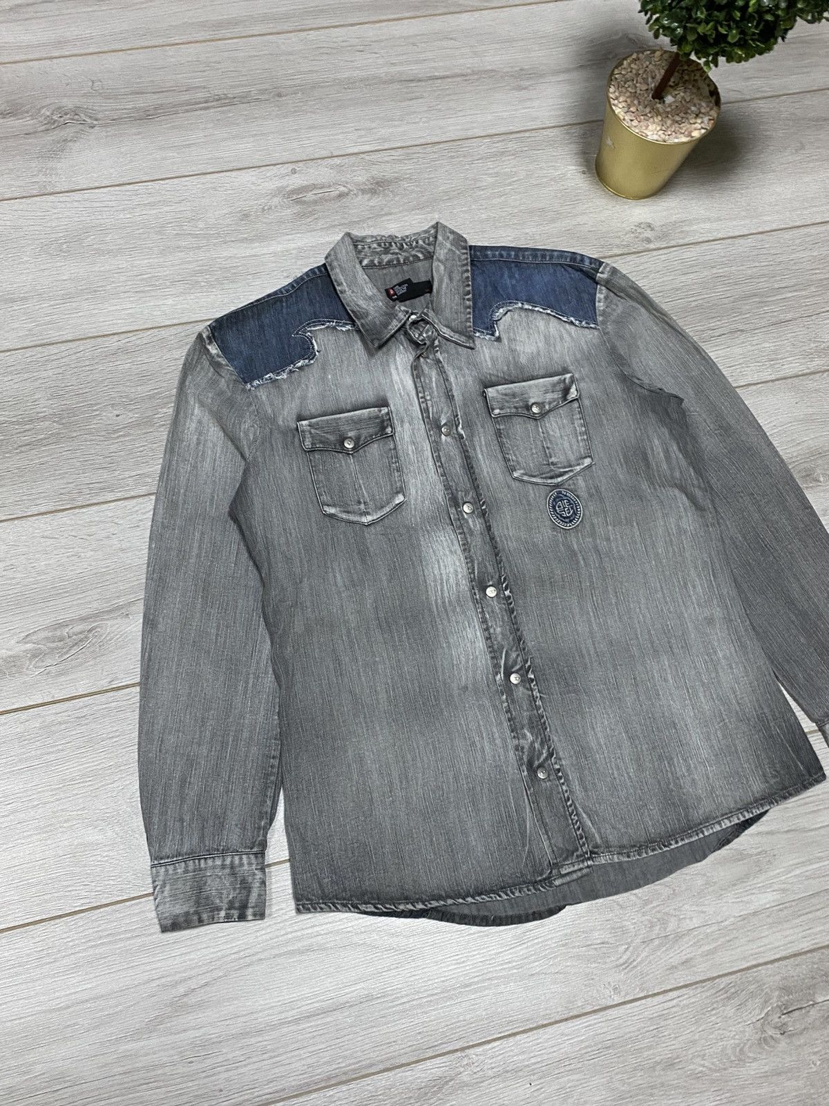Diesel Diesel vintage western style cowboy denim shirt buttons up Size US M / EU 48-50 / 2 - 8 Thumbnail
