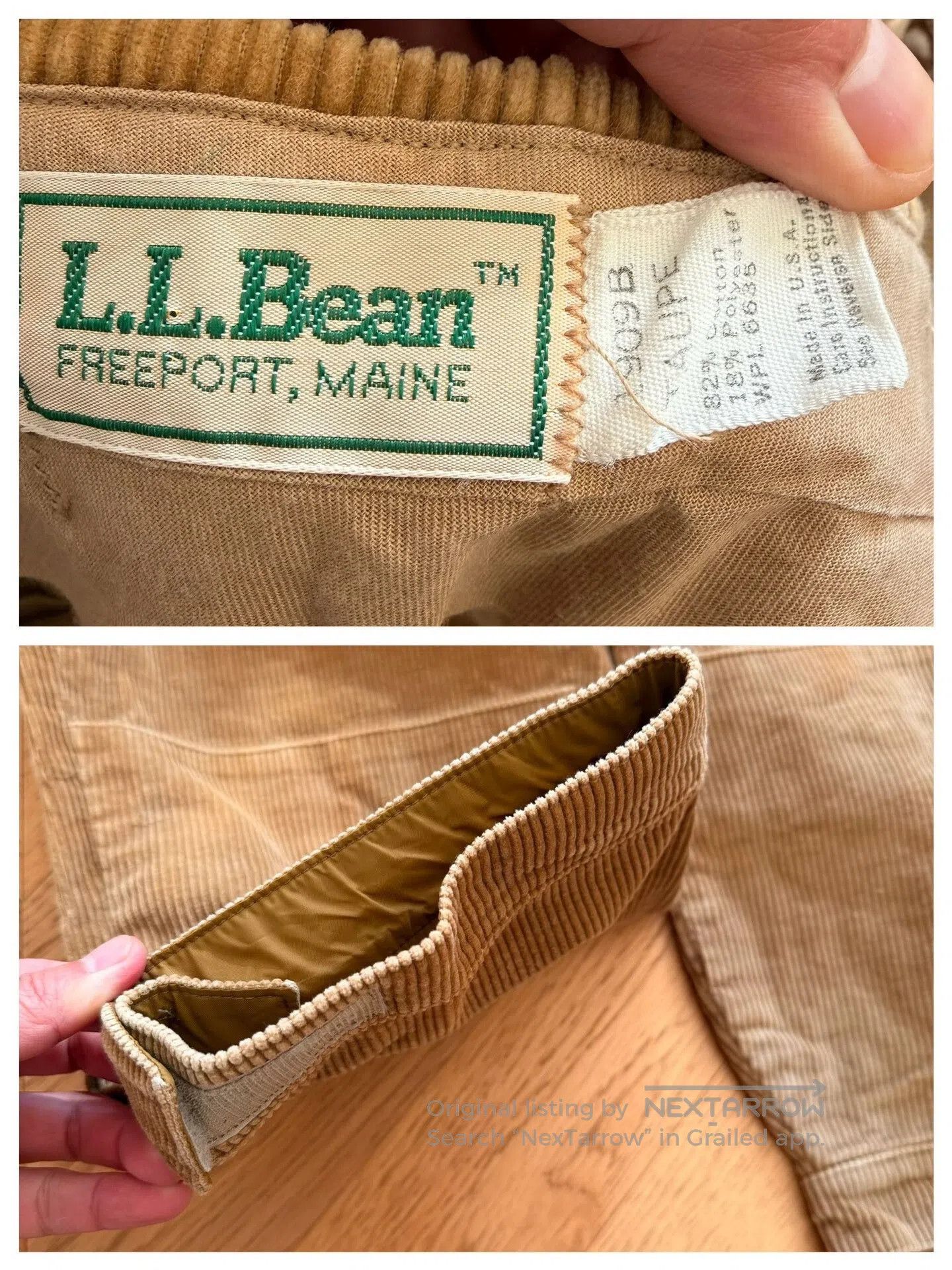 L.L. Bean LLBEAN 60s Golf Corduroy Cropped Pants. Size US 33 - 9 Thumbnail