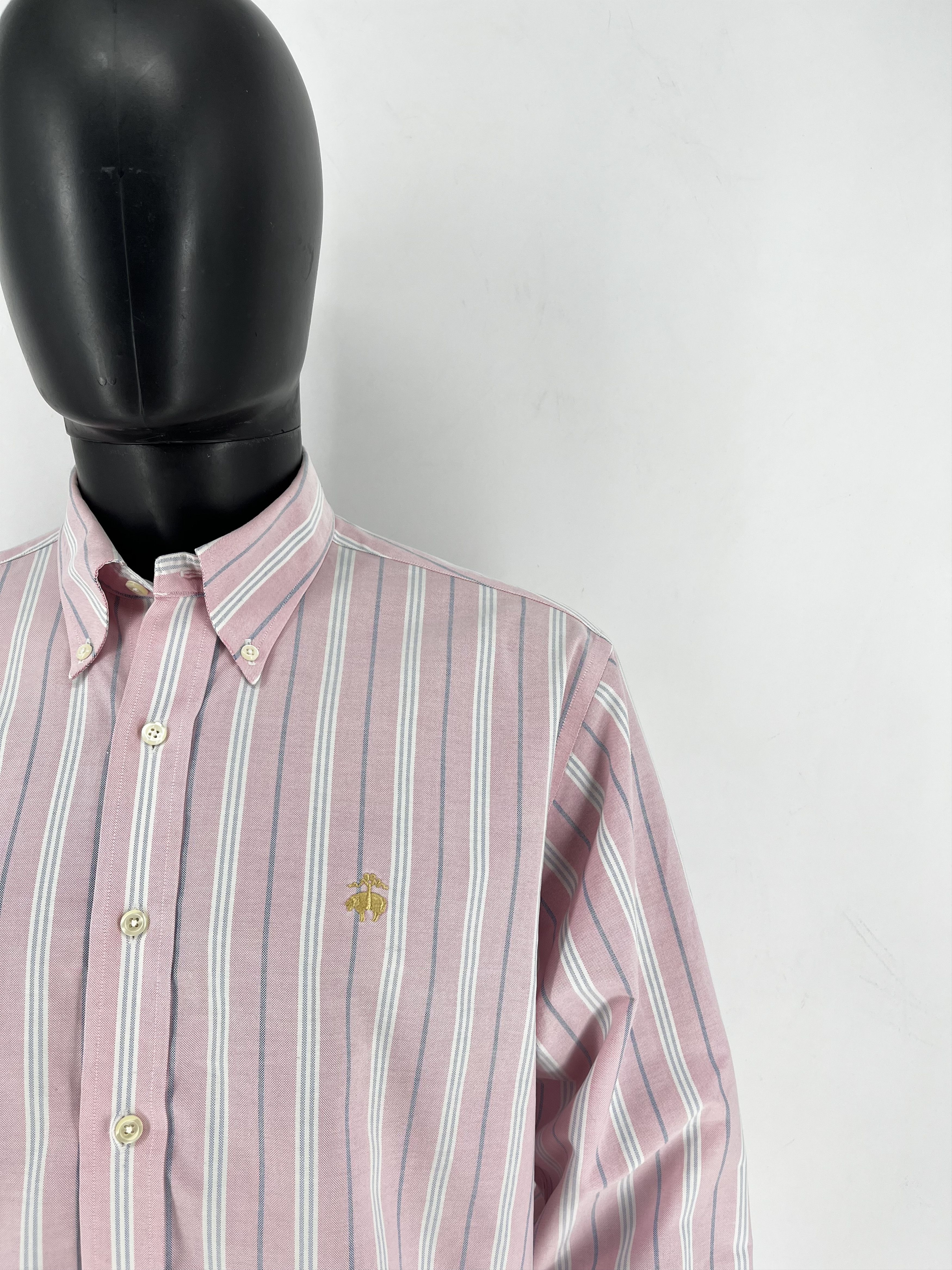 Brooks Brothers Brooks Brothers Dress Shirt 346 Cotton Slim Fit M Purple Size US M / EU 48-50 / 2 - 6 Thumbnail