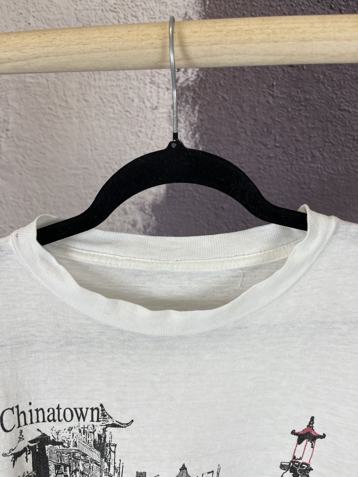 Vintage San Francisco Chinatown vintage 90s big logo tee shirt Size US L / EU 52-54 / 3 - 3 Thumbnail