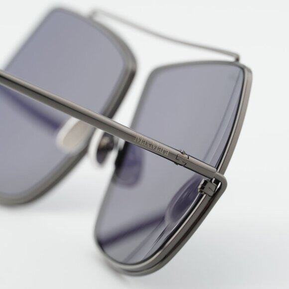Max Mara Max Mara Elsa MM0006 32N Sunglasses Shiny Gunmetal Geometric Size ONE SIZE - 6 Thumbnail