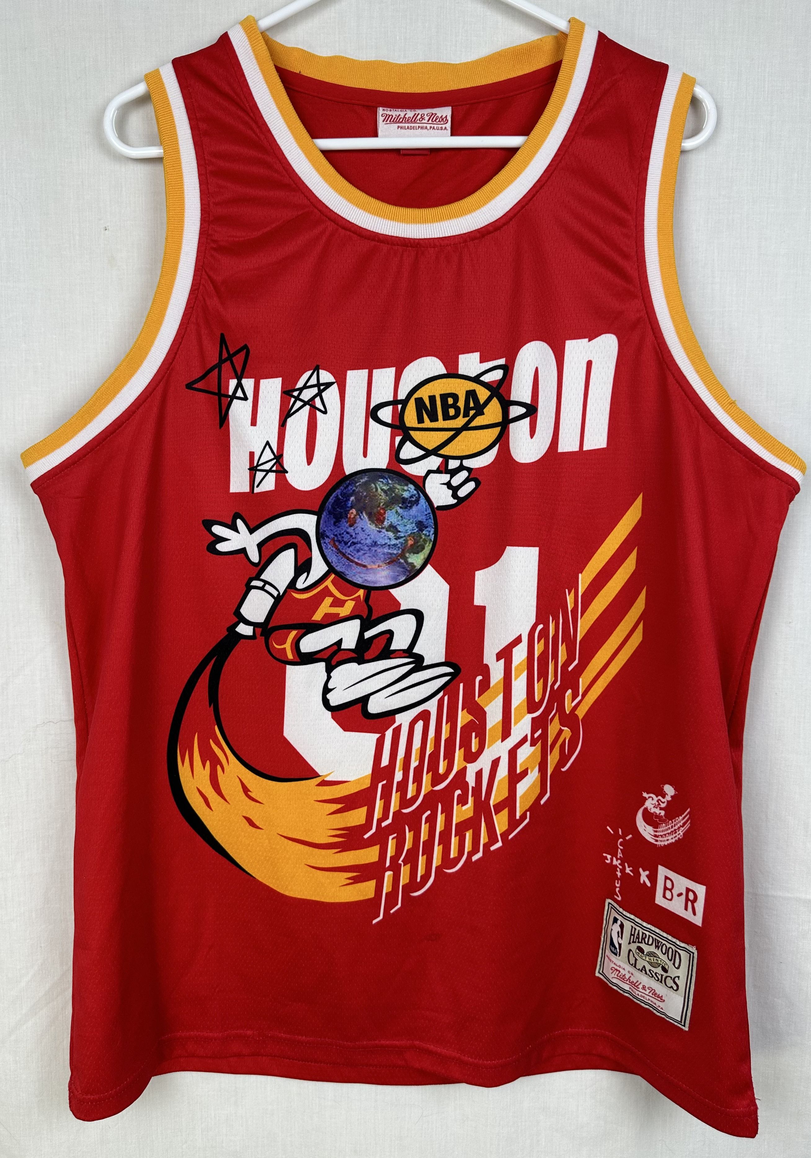Travis Scott Houston Rockets Mitchell & Ness T-Shirt - Yeswefollow