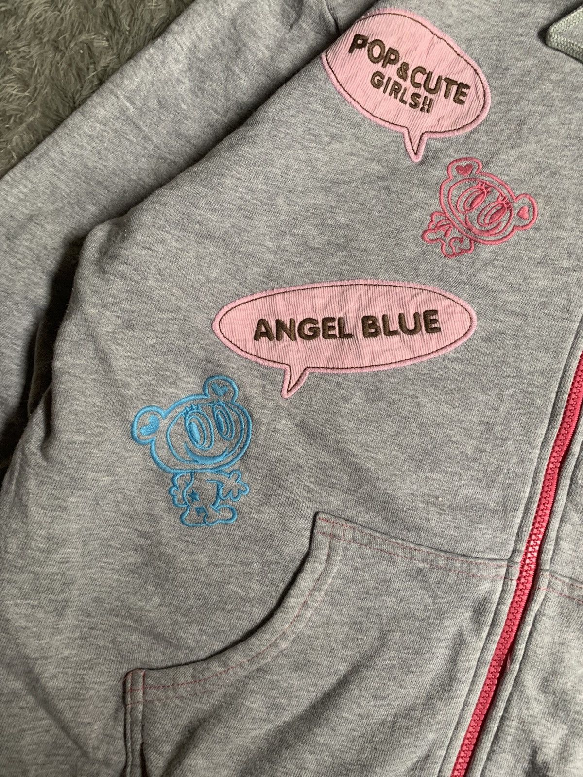 Angel Blue Vintage Angel Blue Zip Hoodie Size L / US 10 / IT 46 - 7 Thumbnail