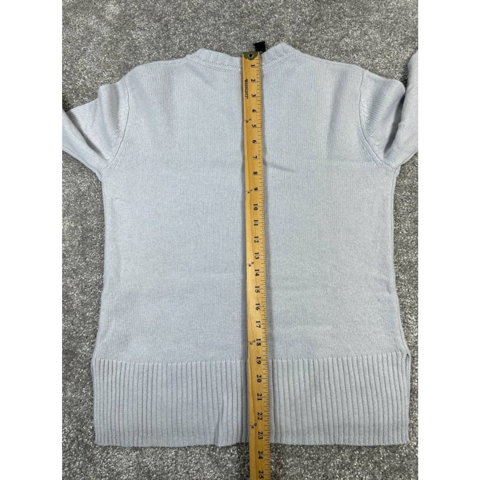 Theory Theory Sweater Womens Medium Blue Cashmere Knit Pullover Size M / US 6-8 / IT 42-44 - 7 Thumbnail