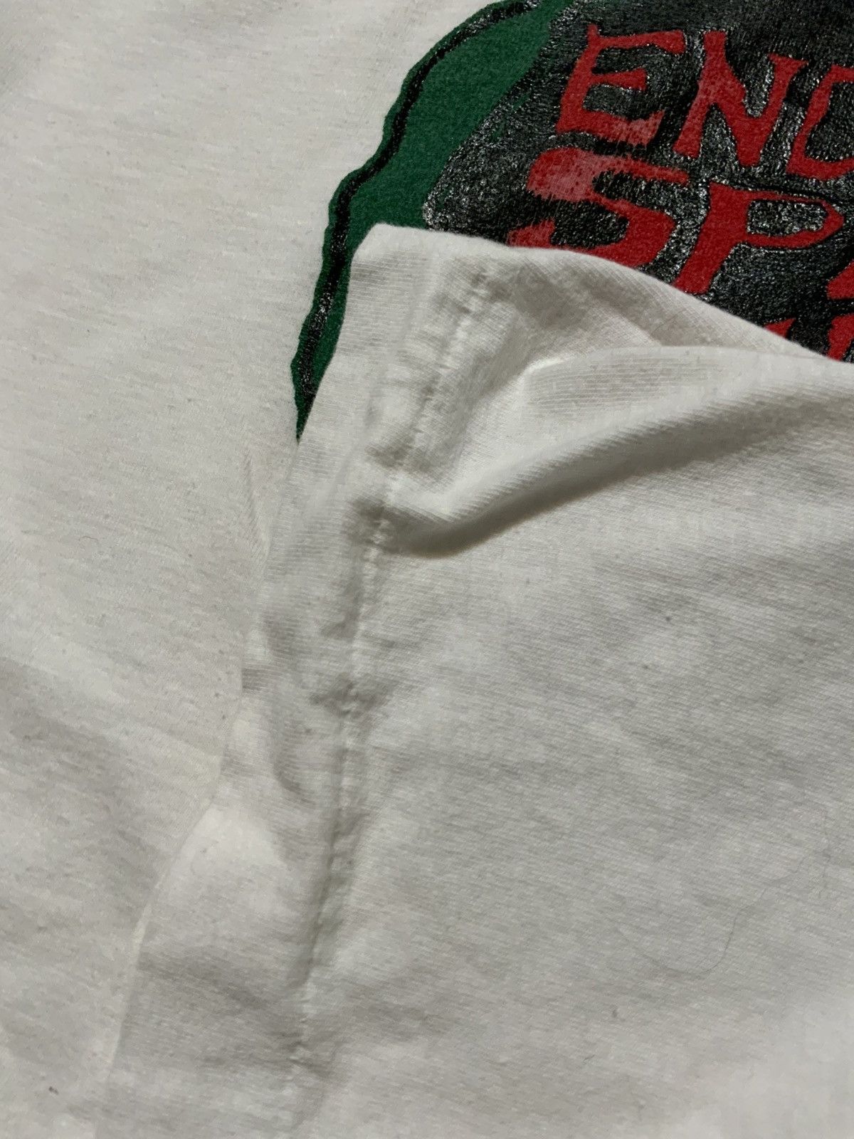 Vintage VTG Mad Graphix Endangered Species Single Stitch T-Shirt Size US XL / EU 56 / 4 - 9 Thumbnail