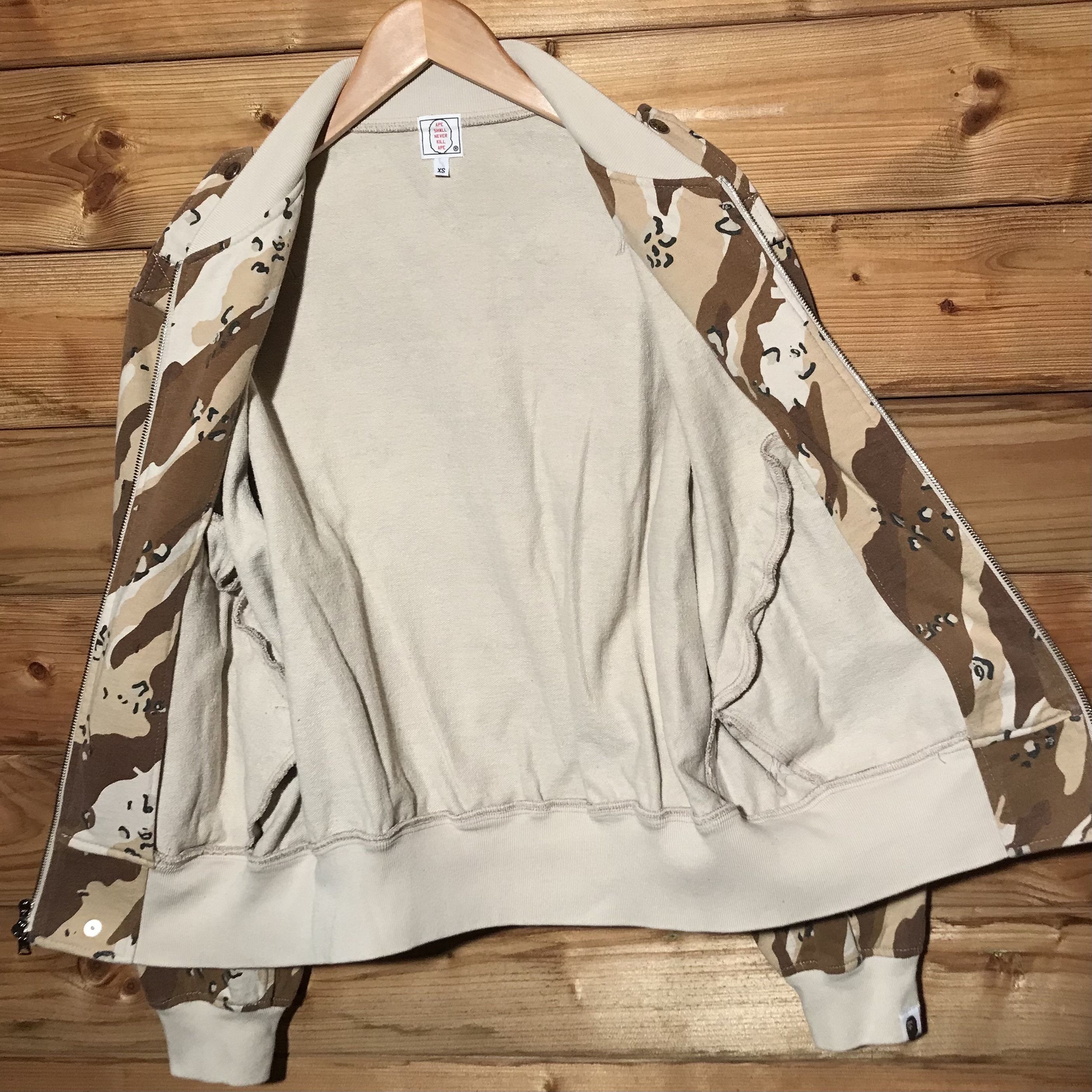 Bape × Nigo OG 00s Bape A Bathing Ape Desert Chocolate Chip Camo Bomber Size US XS / EU 42 / 0 - 7 Thumbnail