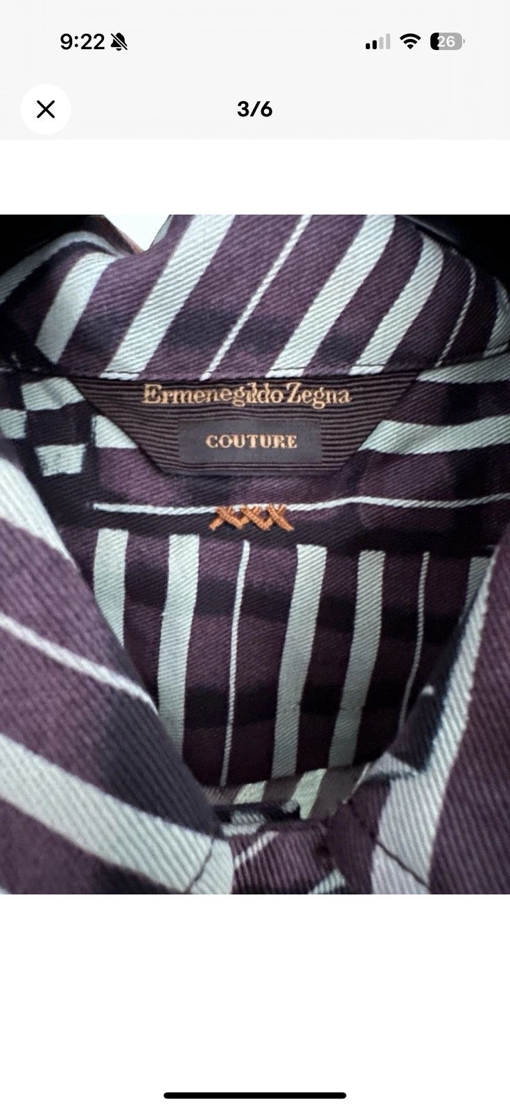Ermenegildo Zegna Zegna Couture Striped Long Sleeve Shirt Size US M / EU 48-50 / 2 - 4 Thumbnail