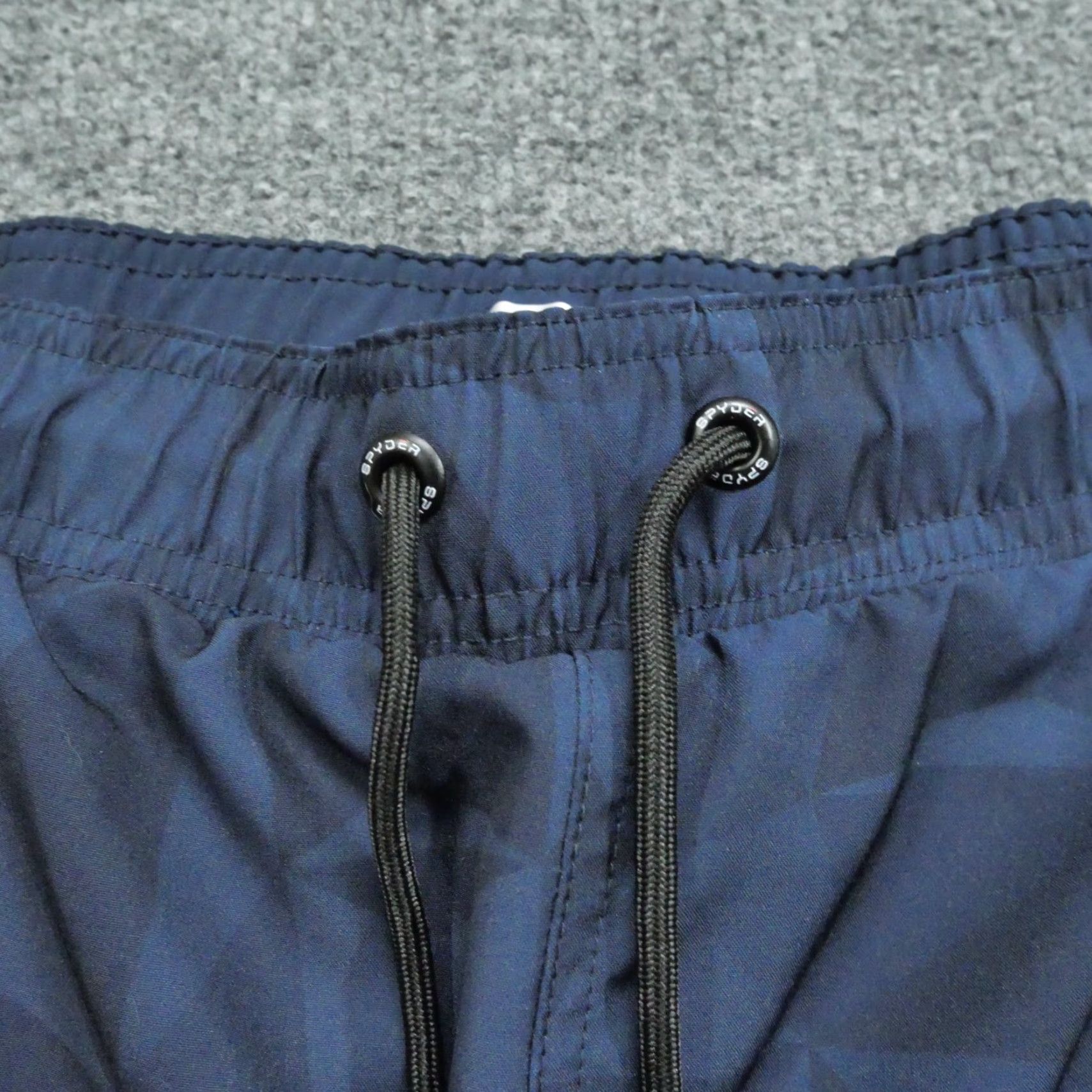 Spyder Spyder Swim Trunks Mens 2XL Blue Geometric Lined Bottom Trunks Geometric Surfing Shorts Mens Size US 39 - 6 Thumbnail
