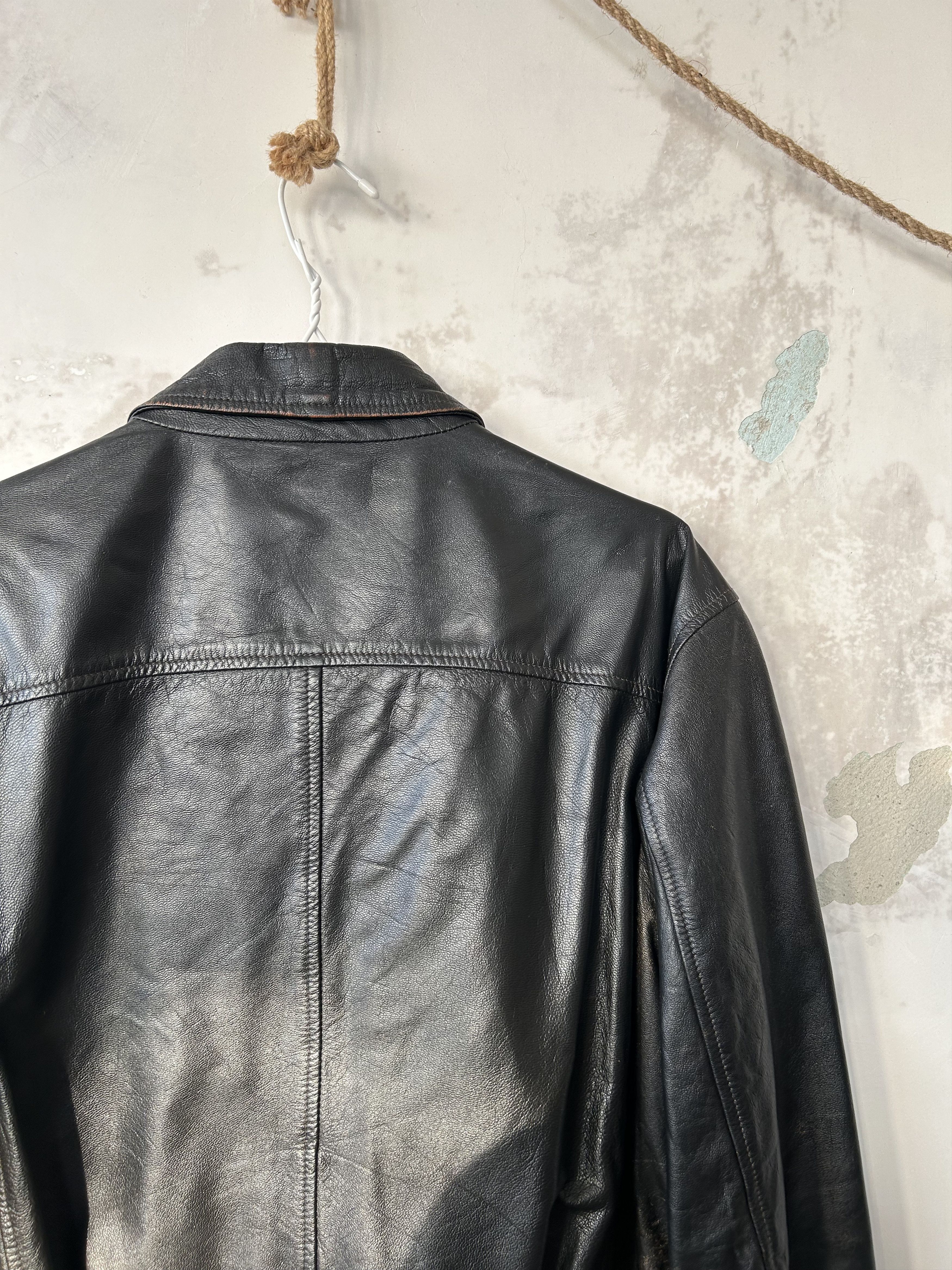 Armani Armani Jeans Leather Jacket Men size M Size US M / EU 48-50 / 2 - 9 Thumbnail