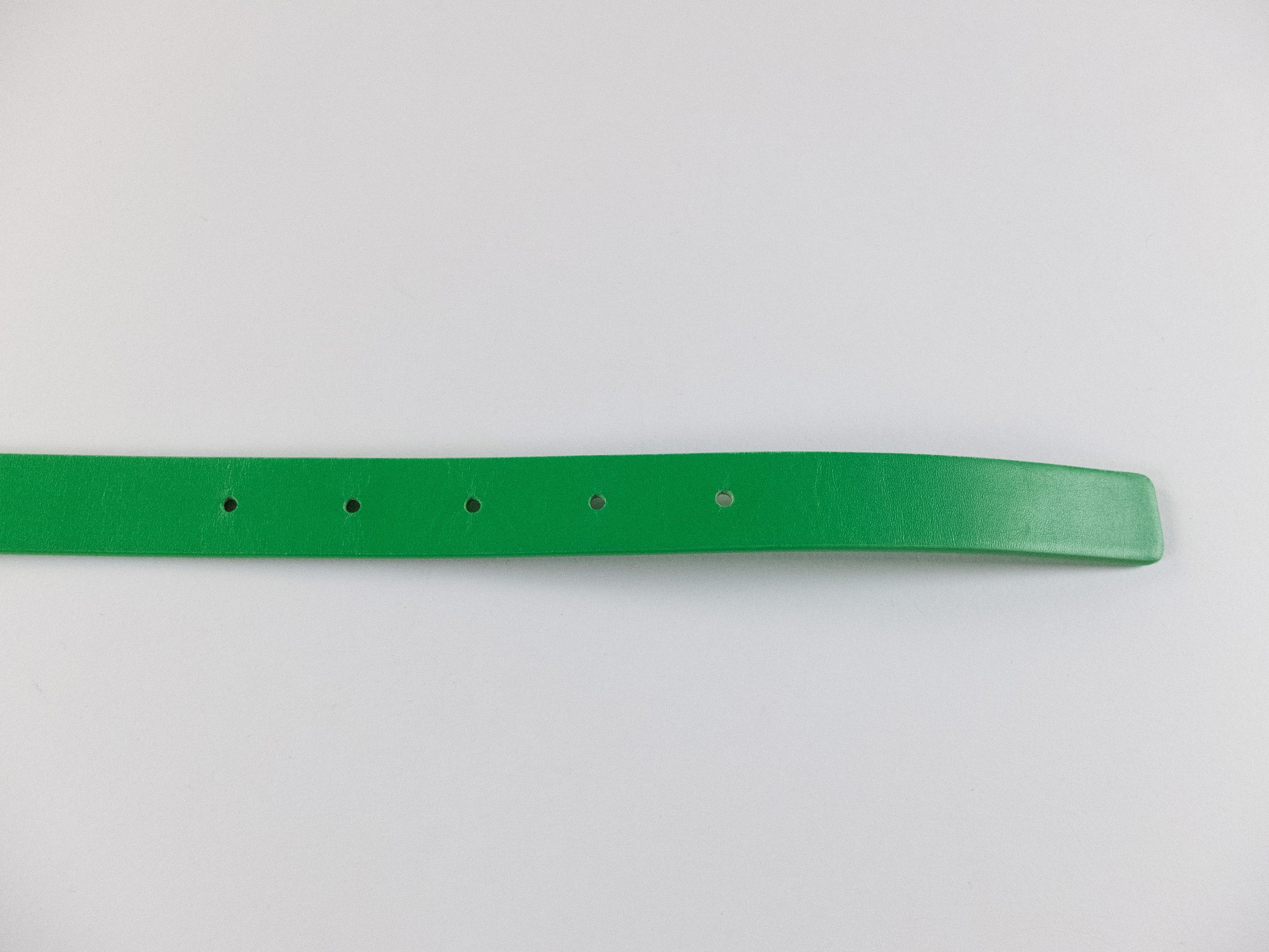 Bottega Veneta BOTTEGA VENETA green & gold chevron leather belt 95 Size 38 - 6 Thumbnail