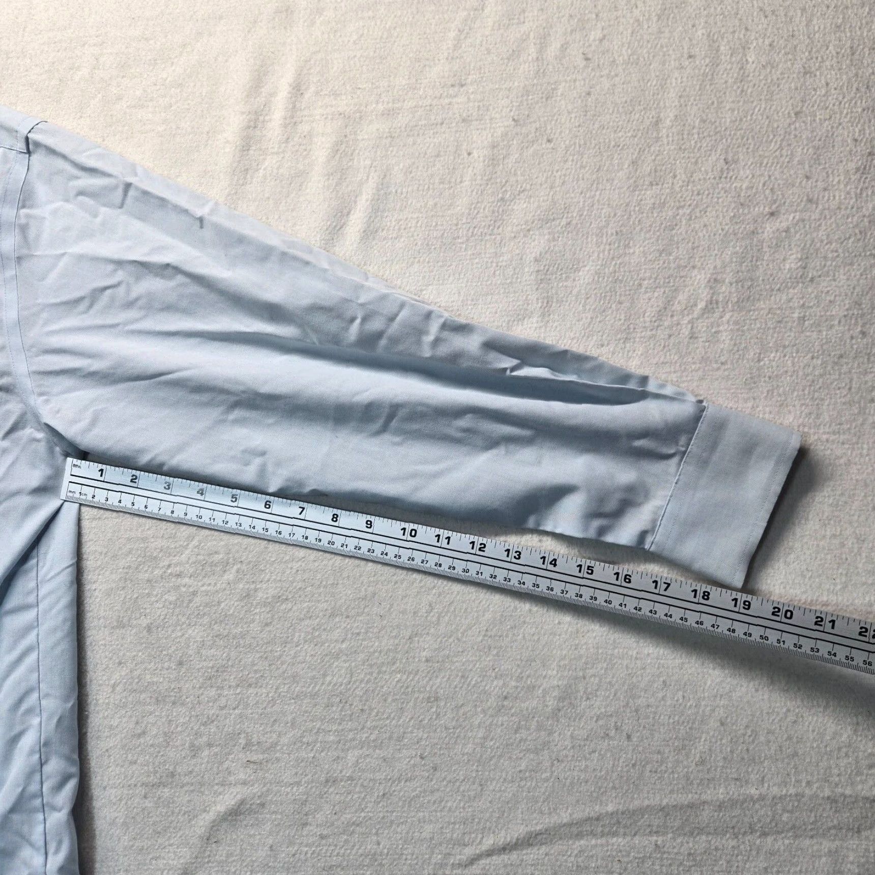Stafford Stafford Shirt Dress Shirt 15 Blue Button Up Long Sleeve Collared Cotton Blend Men’s 15 Adult Regular Men’s 15 Size 40R - 5 Thumbnail