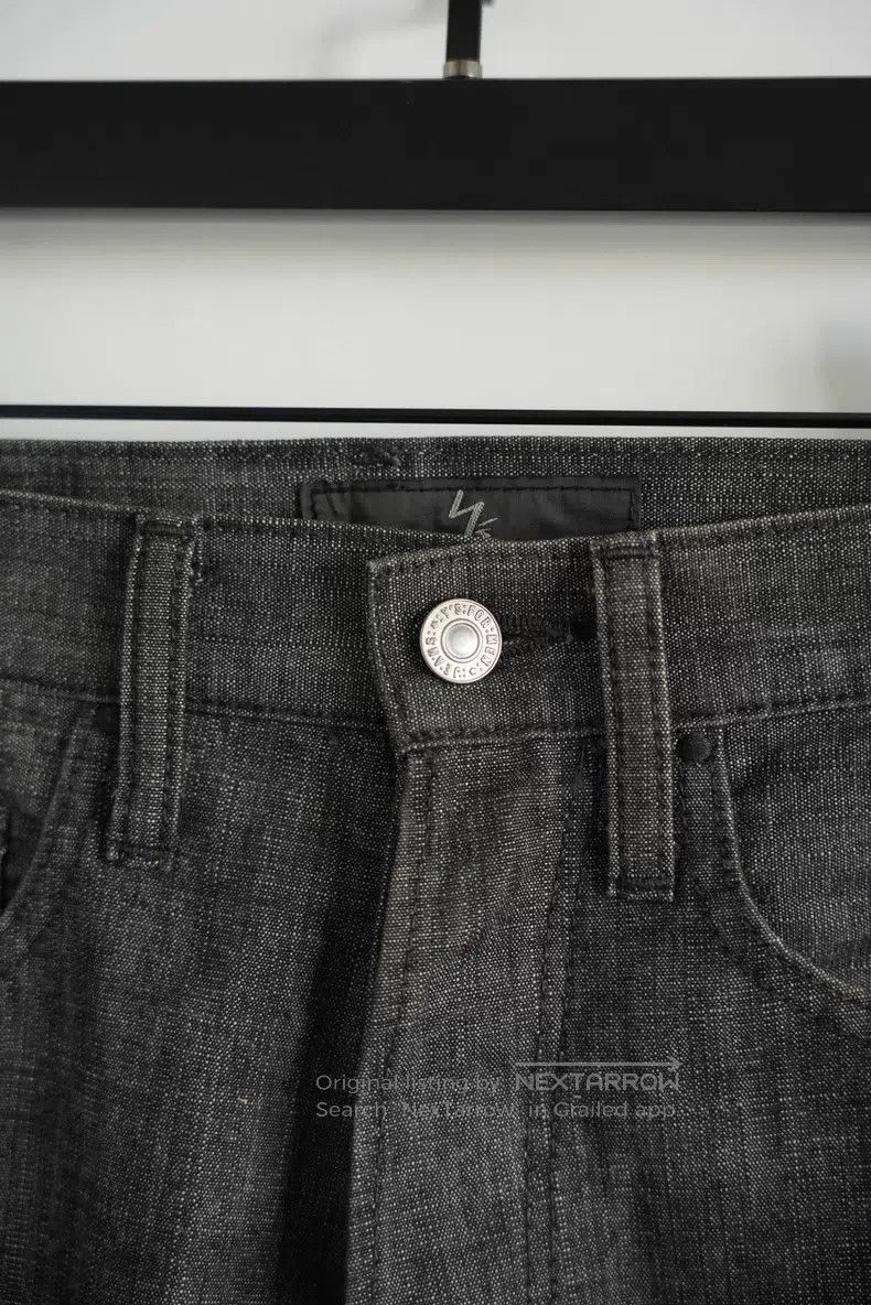 Yohji Yamamoto YOHJI YAMAMOTO size L Bamboo Section Washed Nine-Point Jea Size US 27 - 3 Thumbnail
