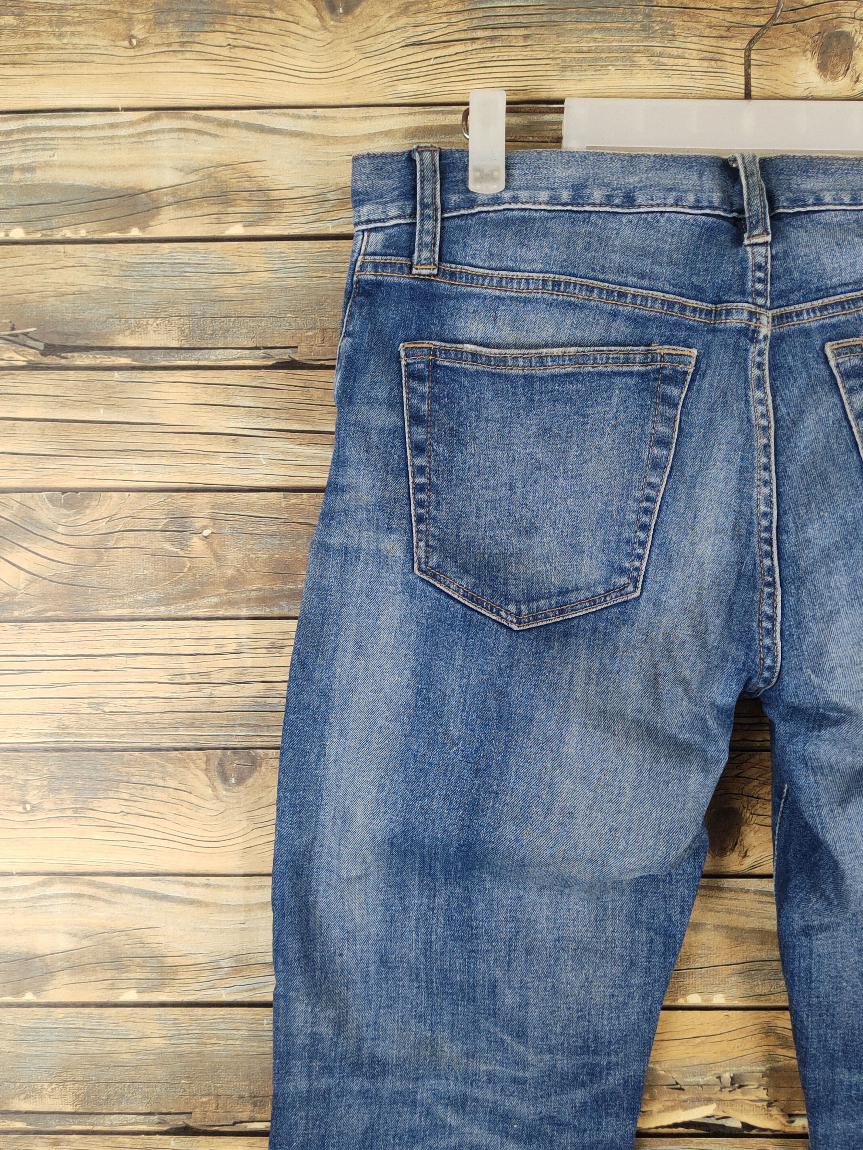 Japanese Brand Uniqlo japan Blue Distressed Ripped Jeans #W1406 Size US 32 / EU 48 - 8 Thumbnail